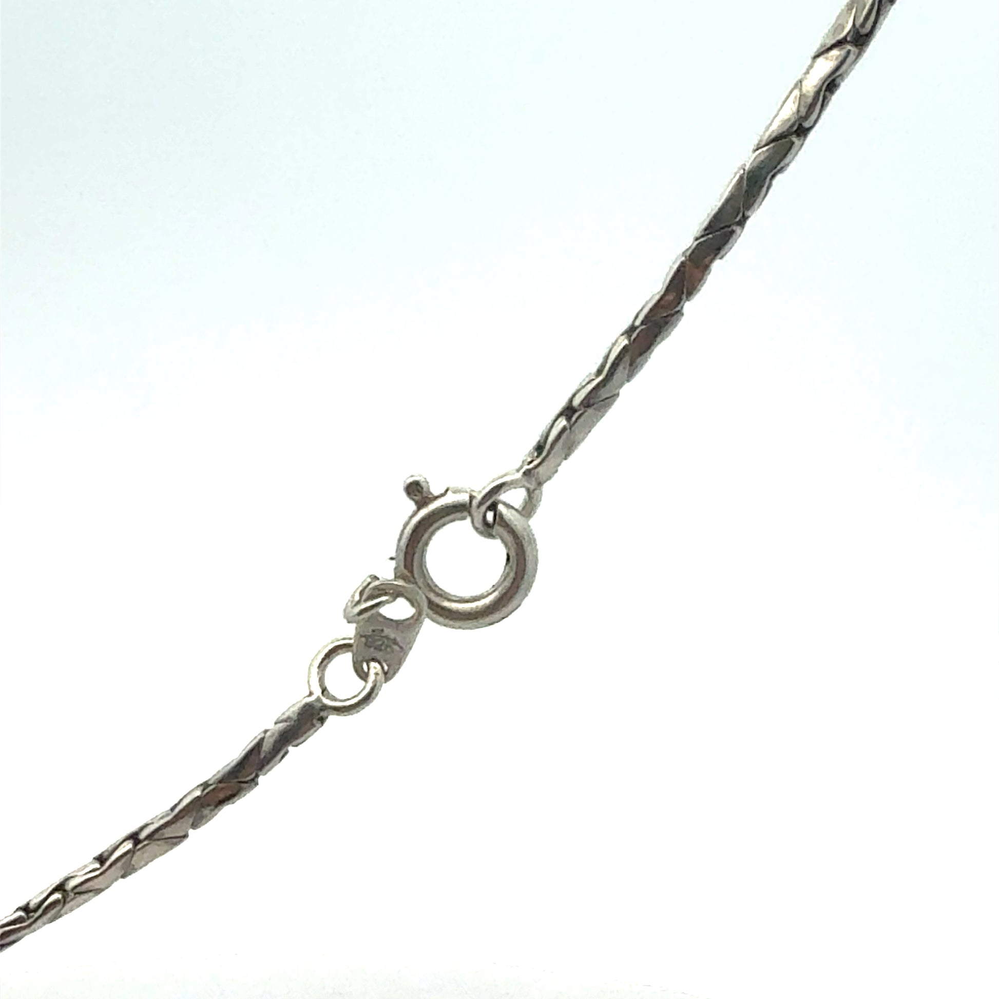 Silberkette 10,10 g – 925 – 45 cm – Kreuzanhänger Halskette Juwelier Alen