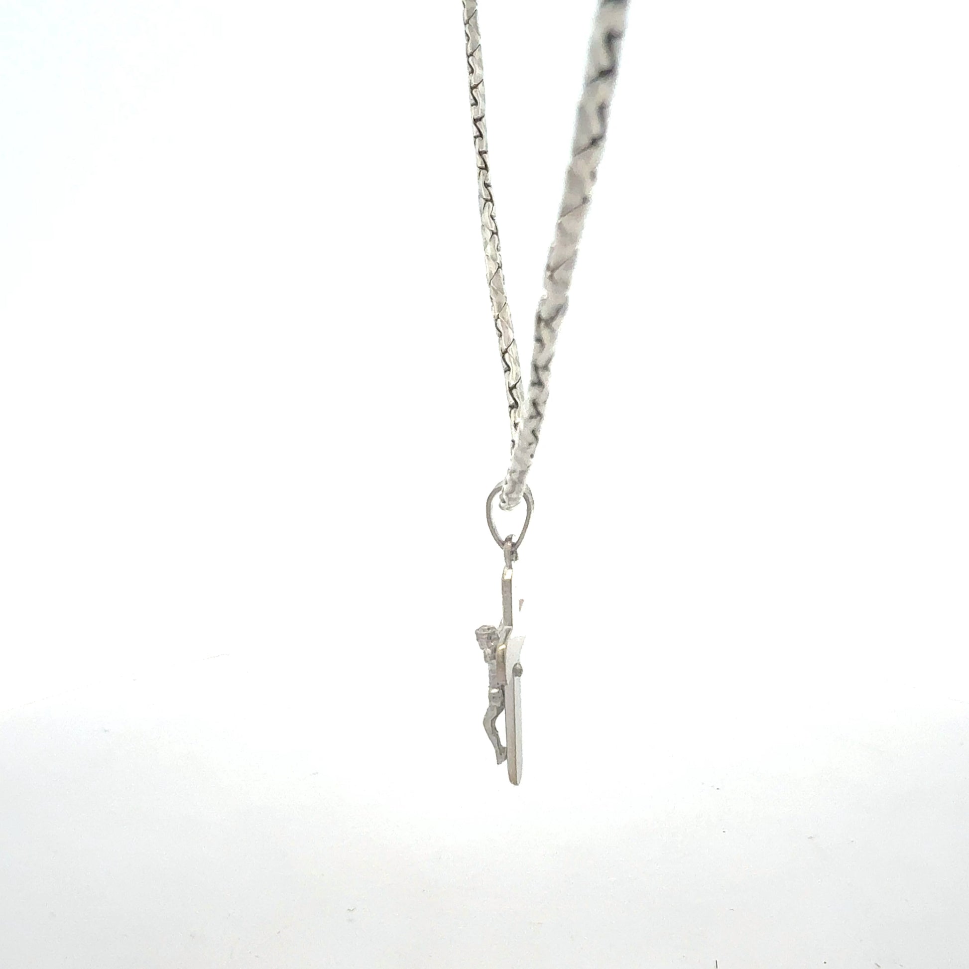 Silberkette 10,10 g – 925 – 45 cm – Kreuzanhänger Halskette Juwelier Alen