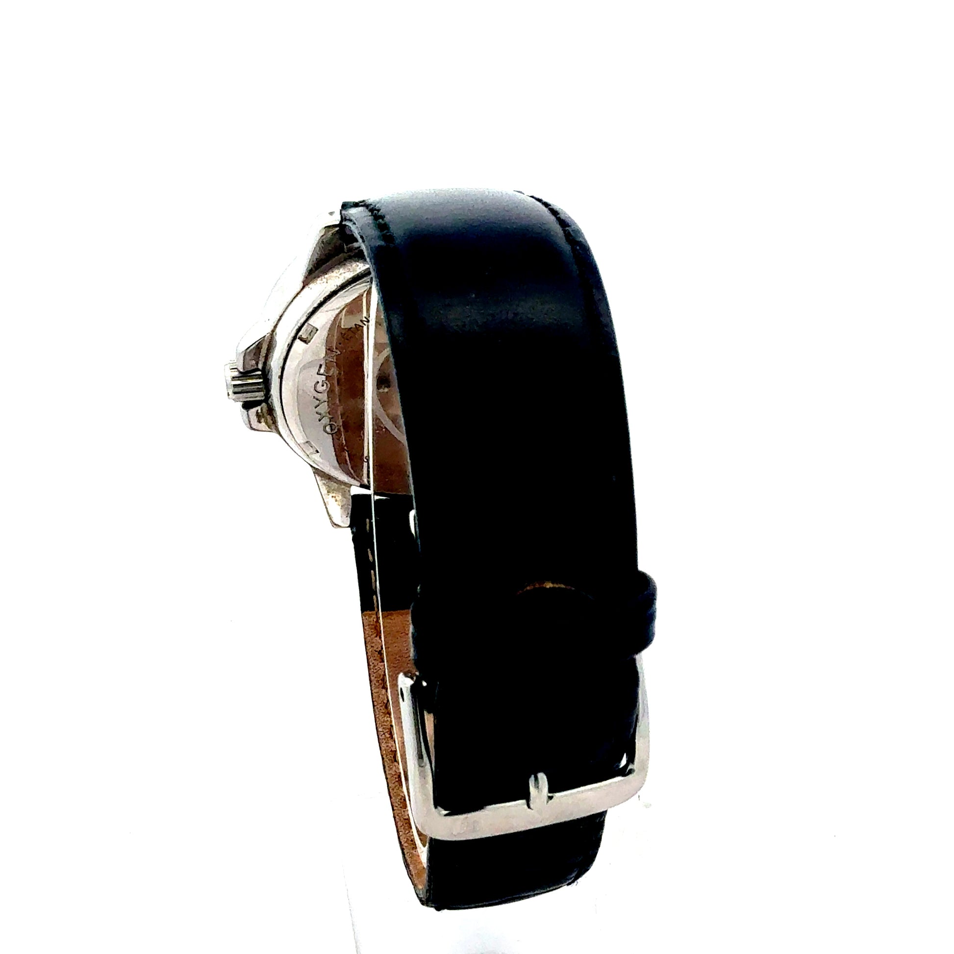 Oxygen O2 – Dual Time – Edelstahl/Leder – Quarz Uhr Juwelier Alen