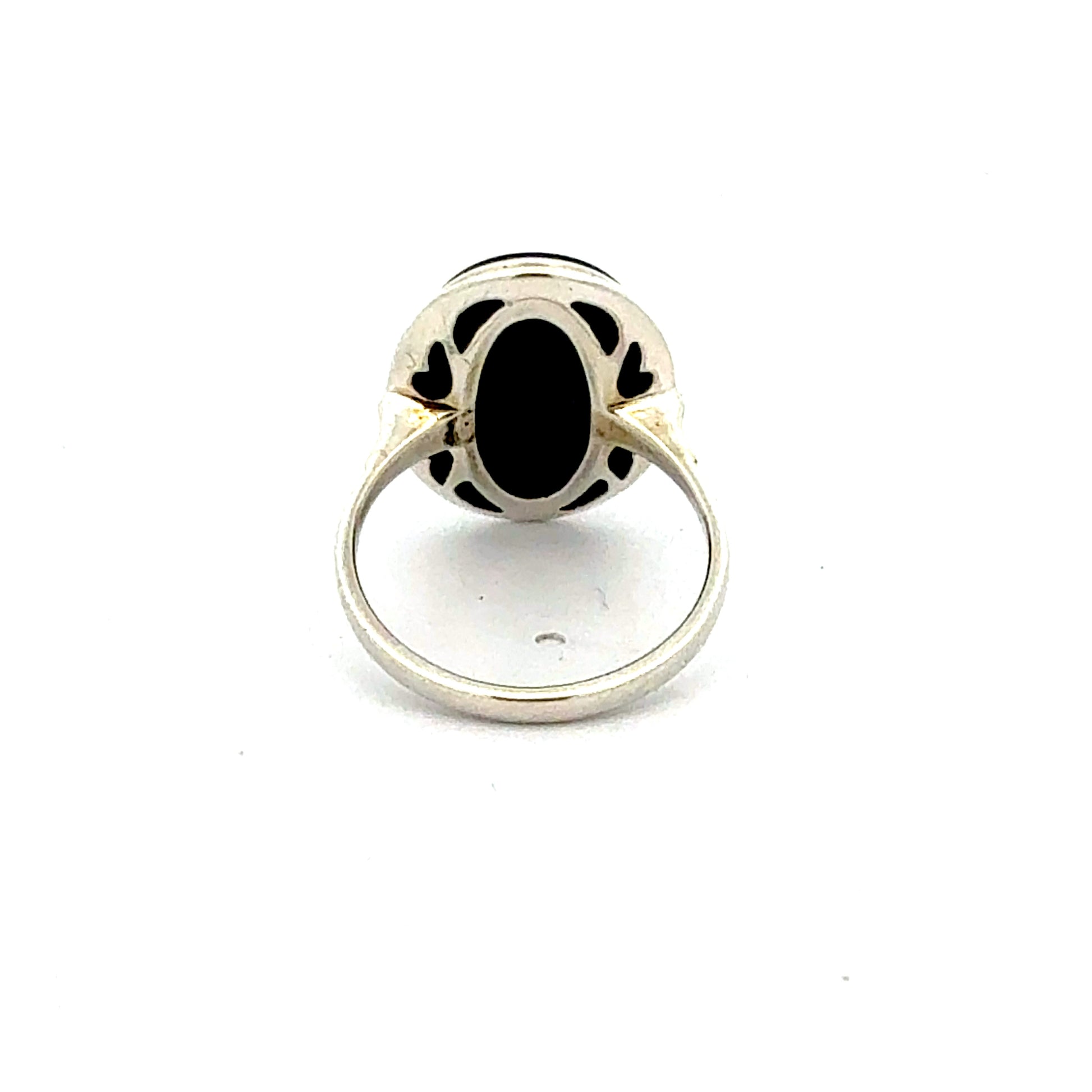 Onyx Ring Silber 925 – Onyx – Größe 54 Ring Juwelier Alen