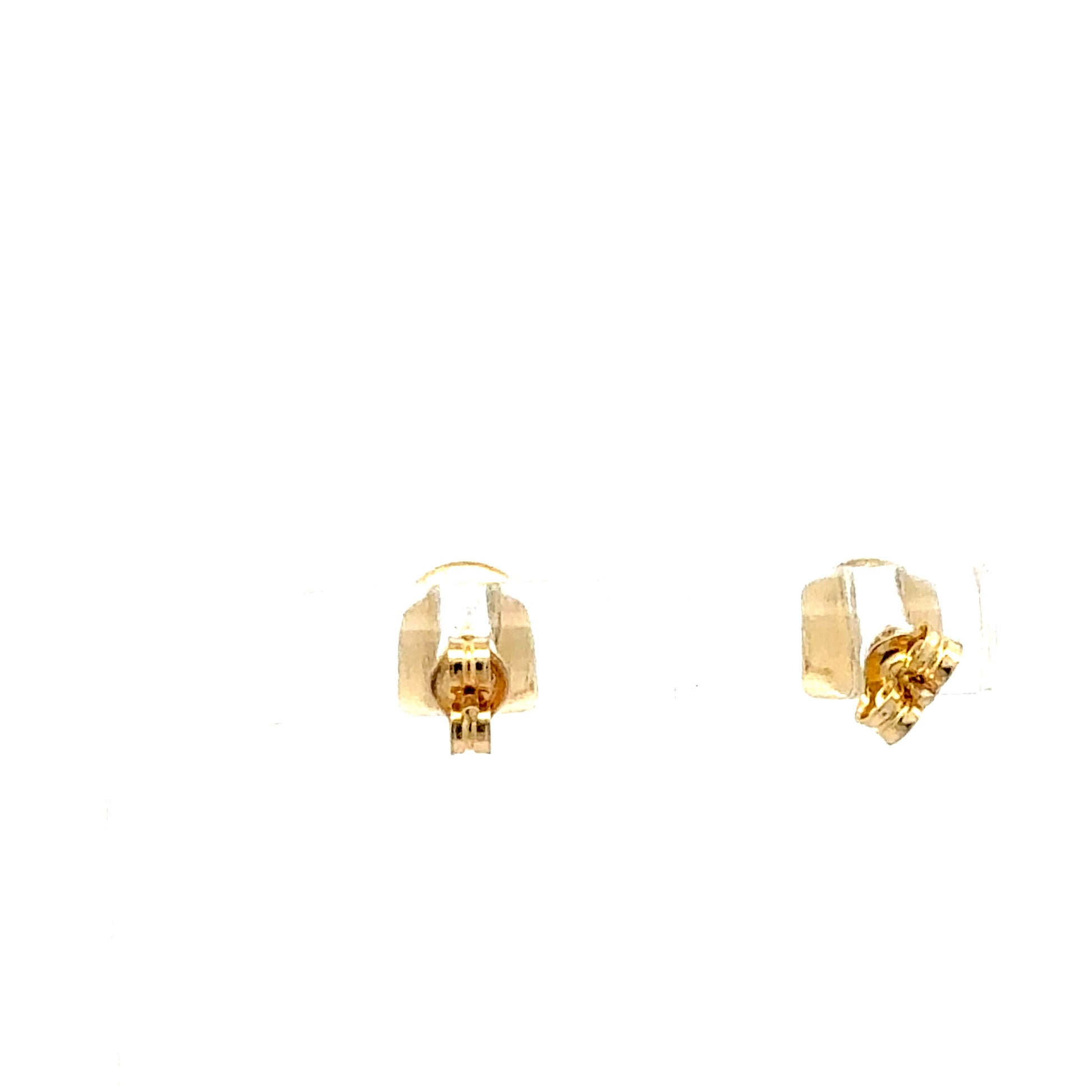 Ohrringe 585 / 14 Karat Gelbgold – 0,91 g – mit synthetischen Steinen Ohrring Juwelier Alen