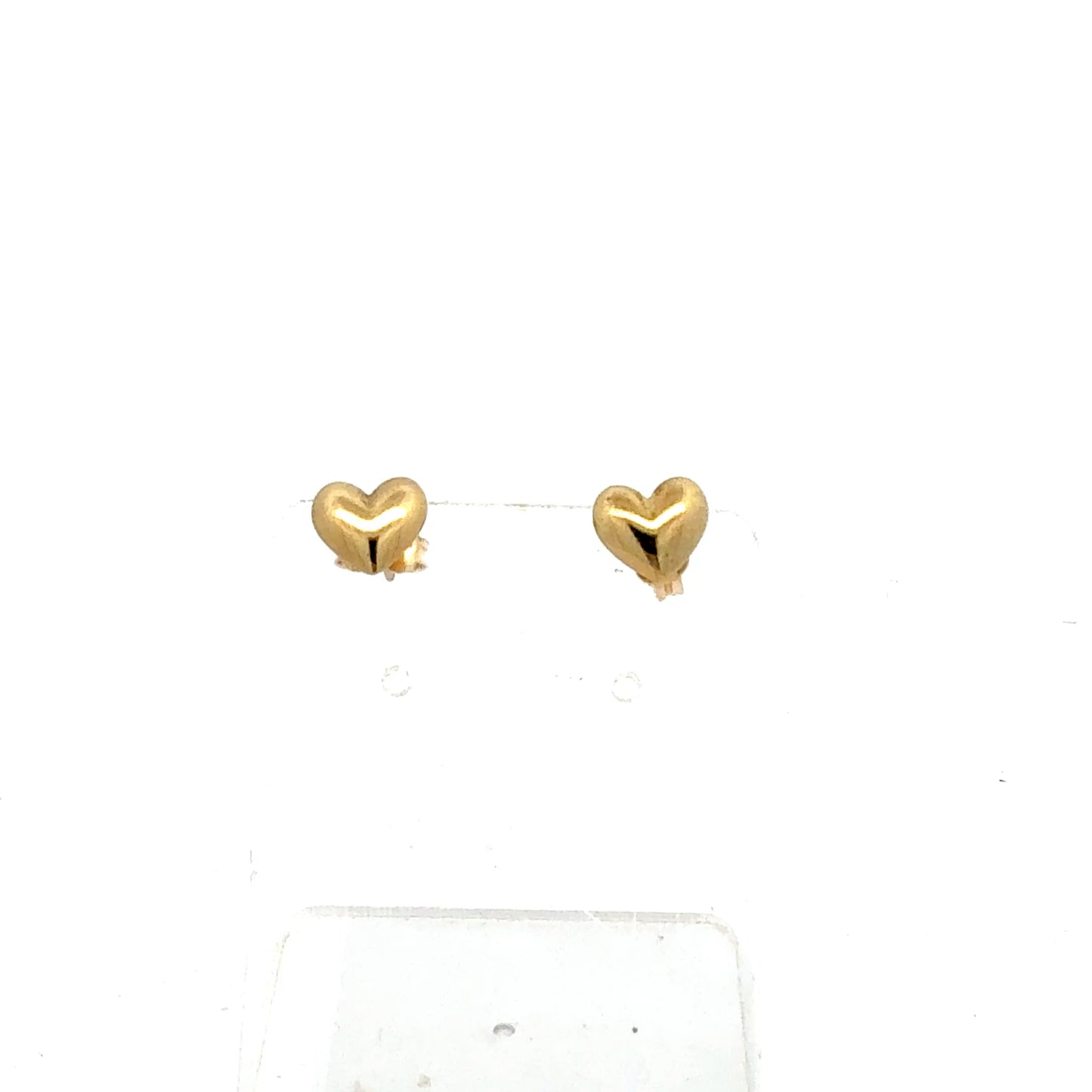 Gelbgold Ohrringe 417 / 10 Karat – Herzform – Stecker – 0,77 g Juwelier Alen