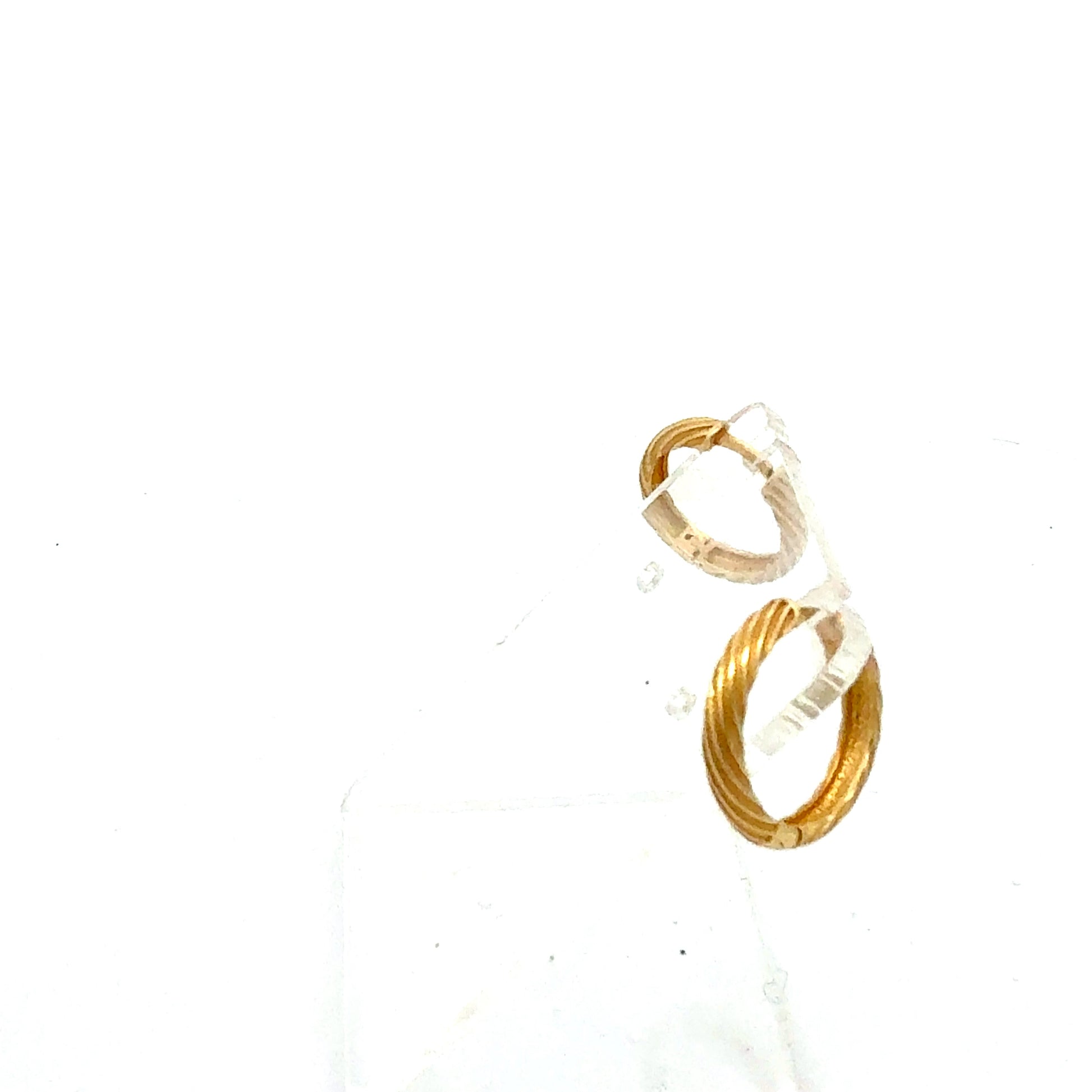 Gelbgold Creolen – 585 / 14 Karat – 1,81 g Ohrringe Juwelier Alen