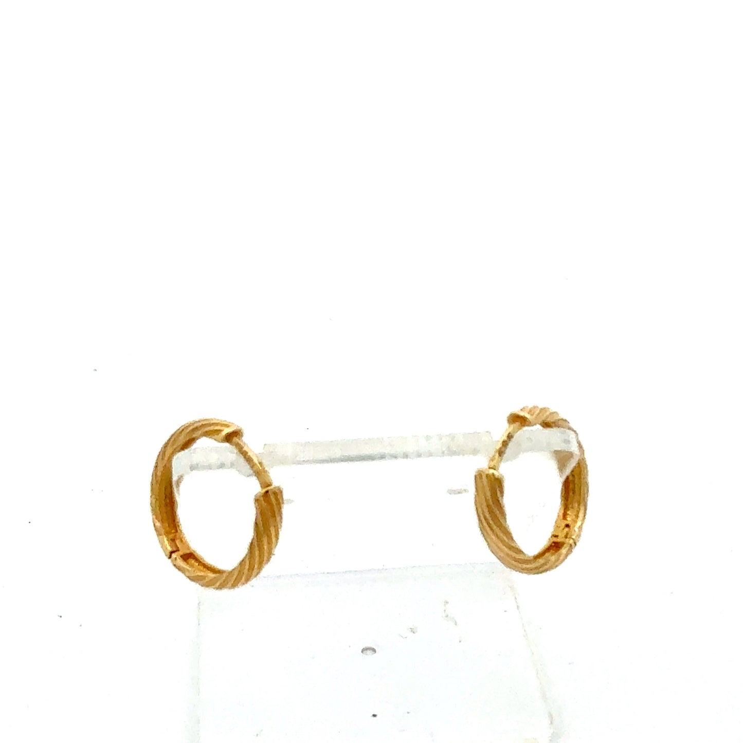 Gelbgold Creolen – 585 / 14 Karat – 1,81 g Ohrringe Juwelier Alen