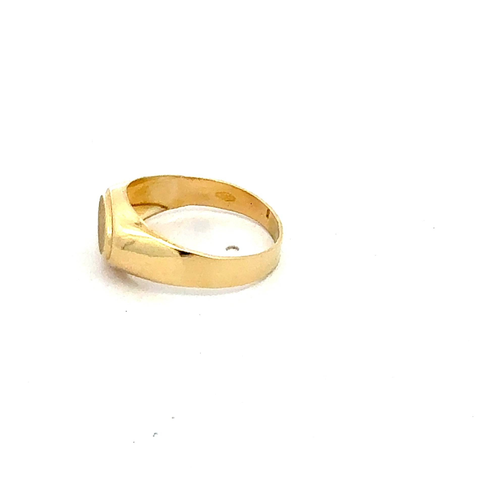 Gelbgold Herrenring 585 / 14 Karat – Siegelring – 2,12 g – Gravurmöglichkeit Ring Juwelier Alen
