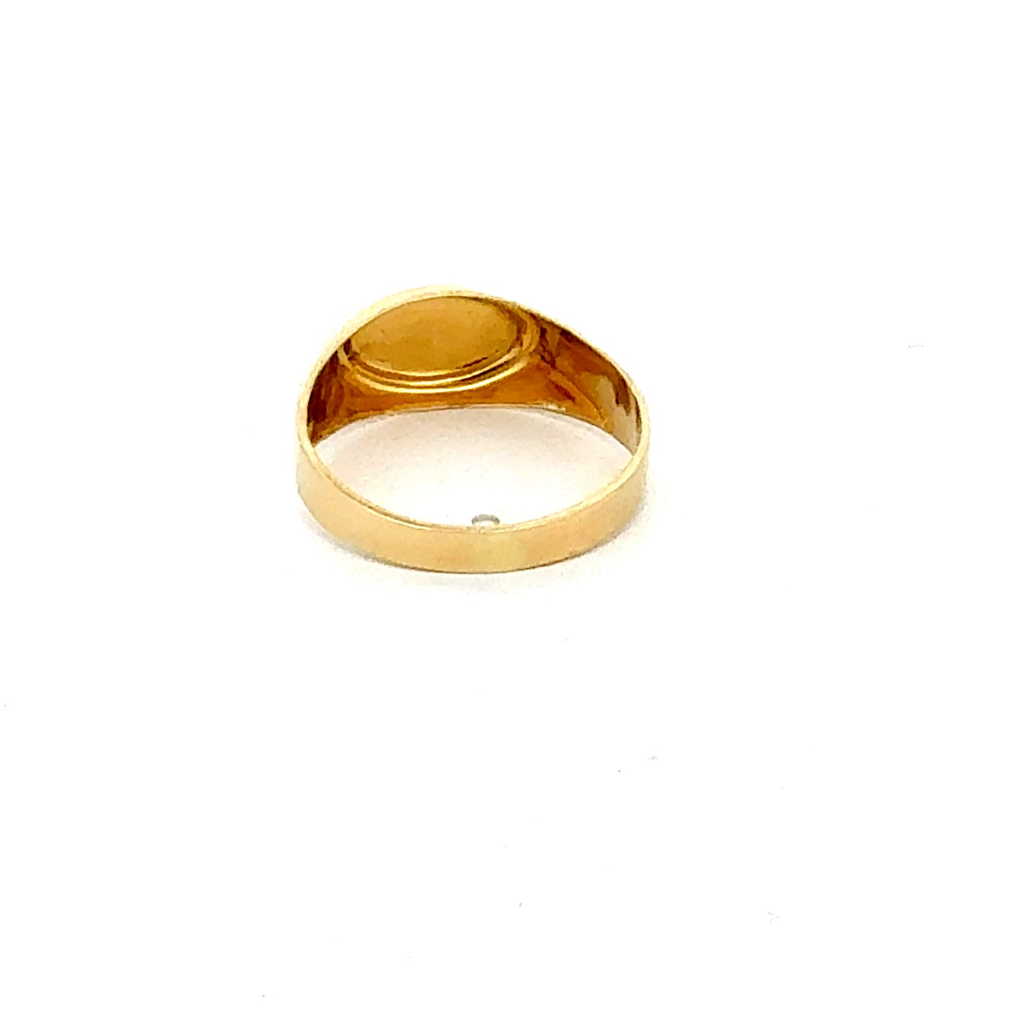 Gelbgold Herrenring 585 / 14 Karat – Siegelring – 2,12 g – Gravurmöglichkeit Ring Juwelier Alen