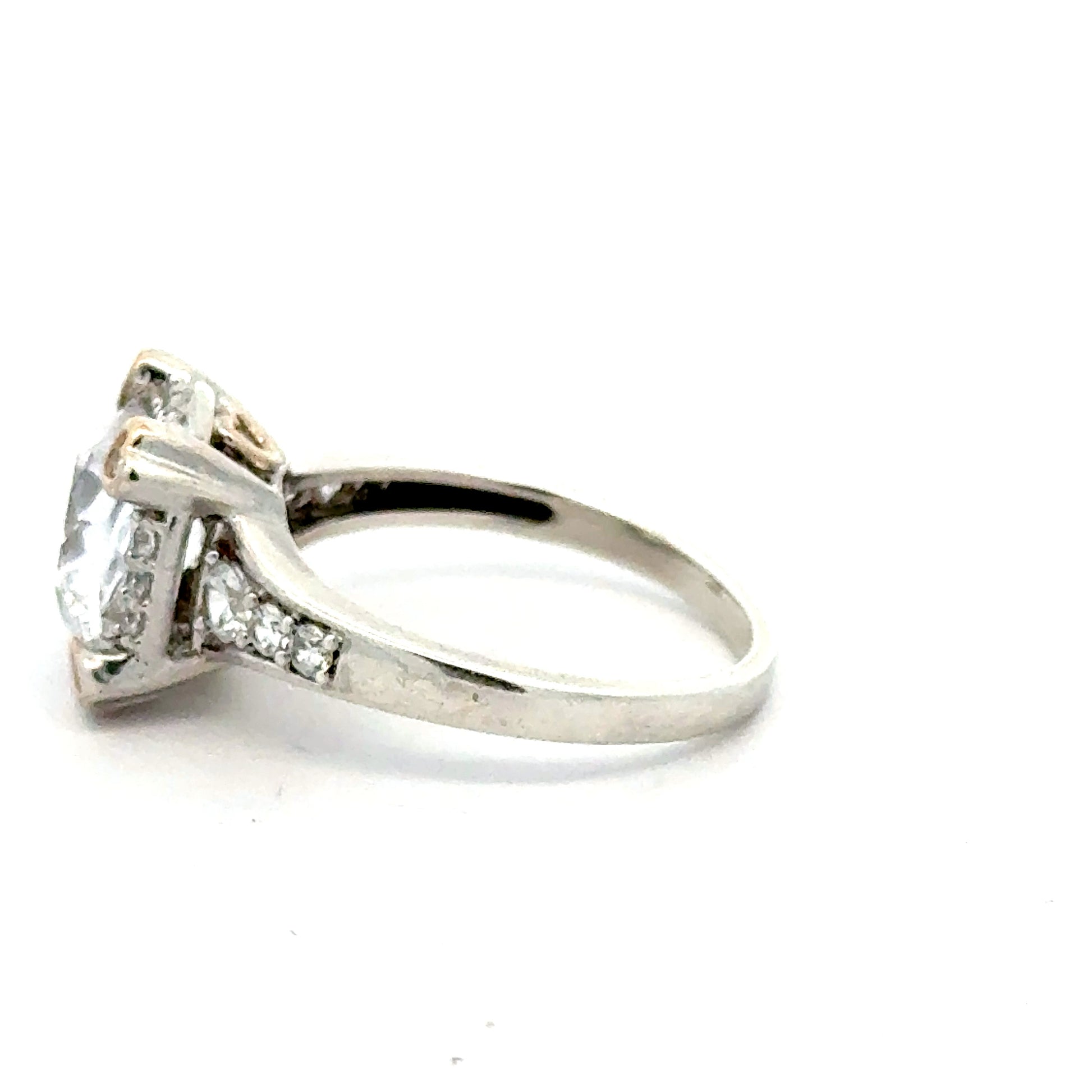 Silberring 925 – Größe 59 – 5,66 g – Zirkonia – Herz-Design Ring Juwelier Alen