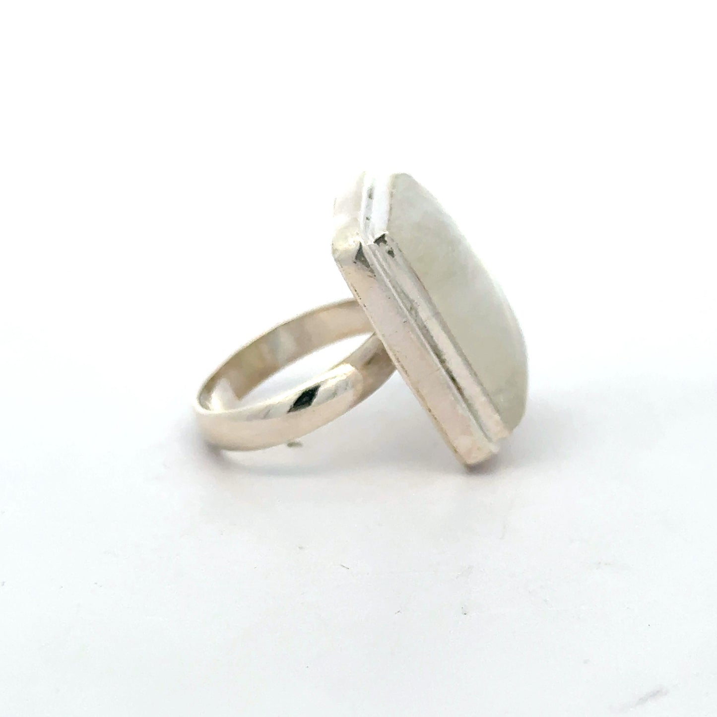 Silberring 925 – Größe 59 – 14,33 g – mit Mondstein Juwelier Alen