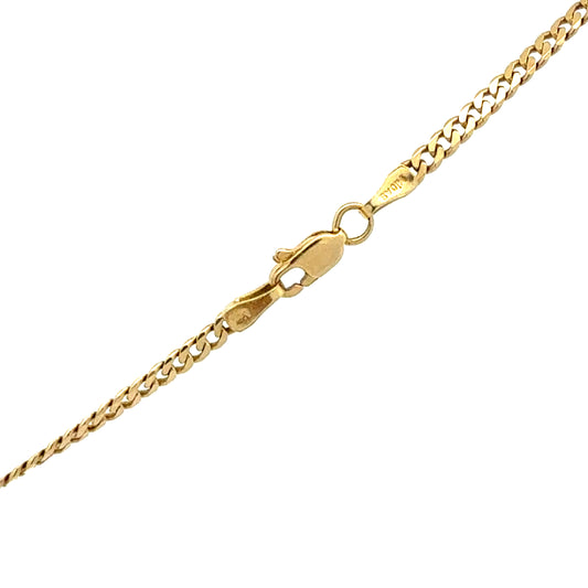 Gelbgoldkette 585 mit Kreuzanhänger