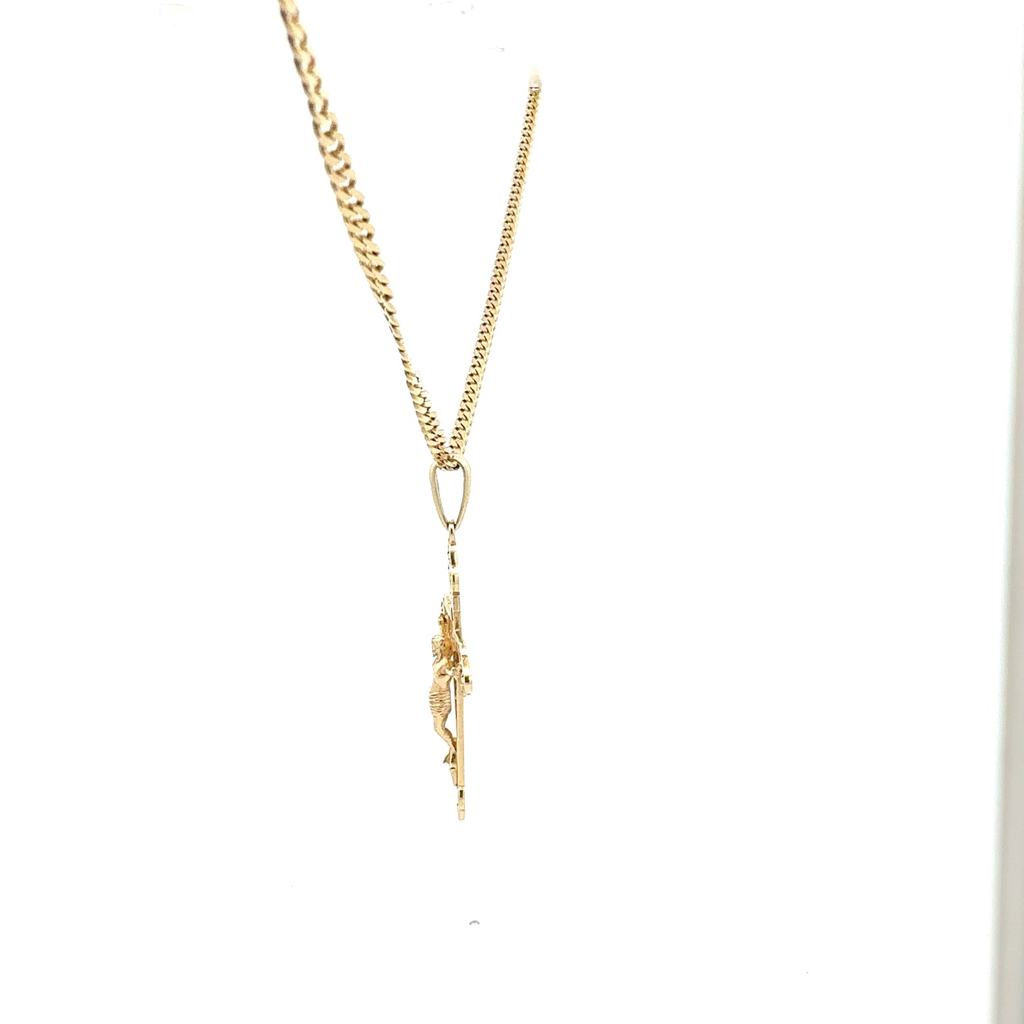 Gelbgoldkette 585 mit Kreuzanhänger