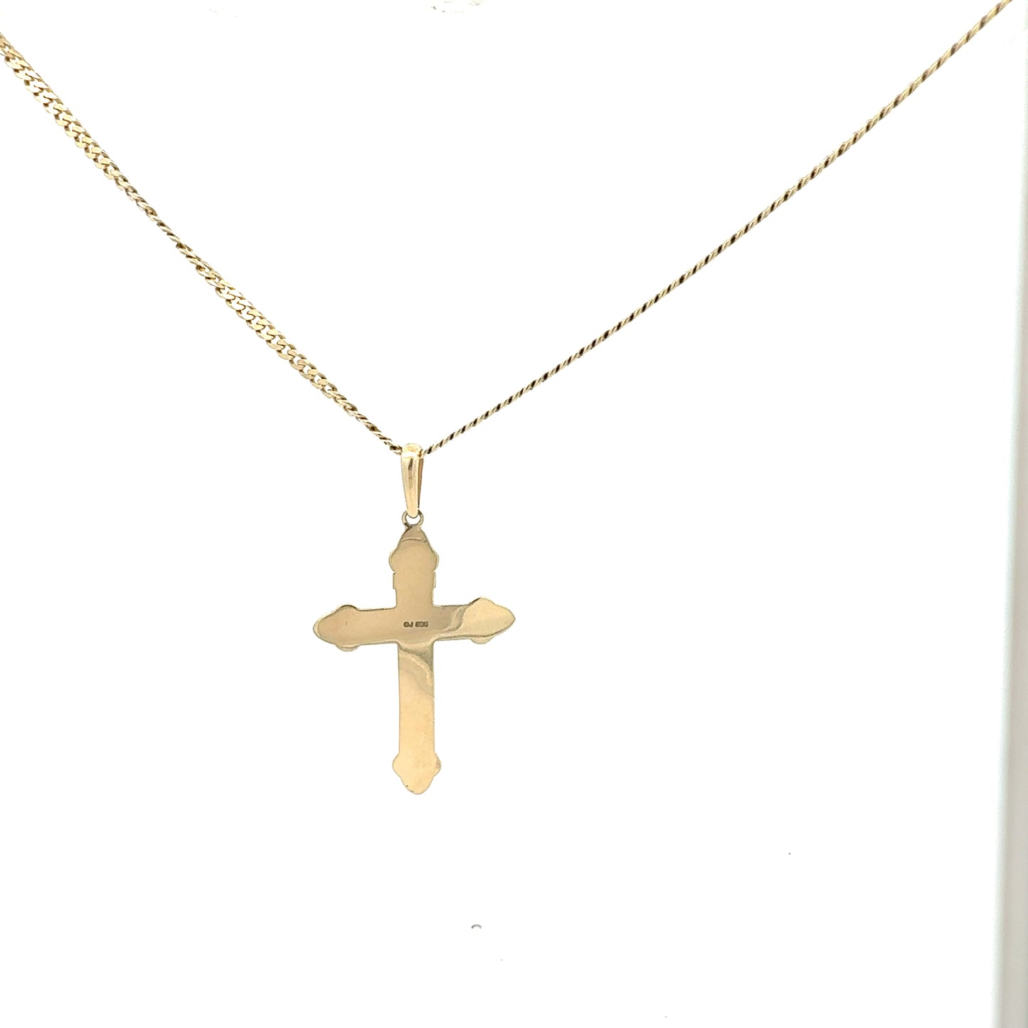 Gelbgoldkette 585 mit Kreuzanhänger