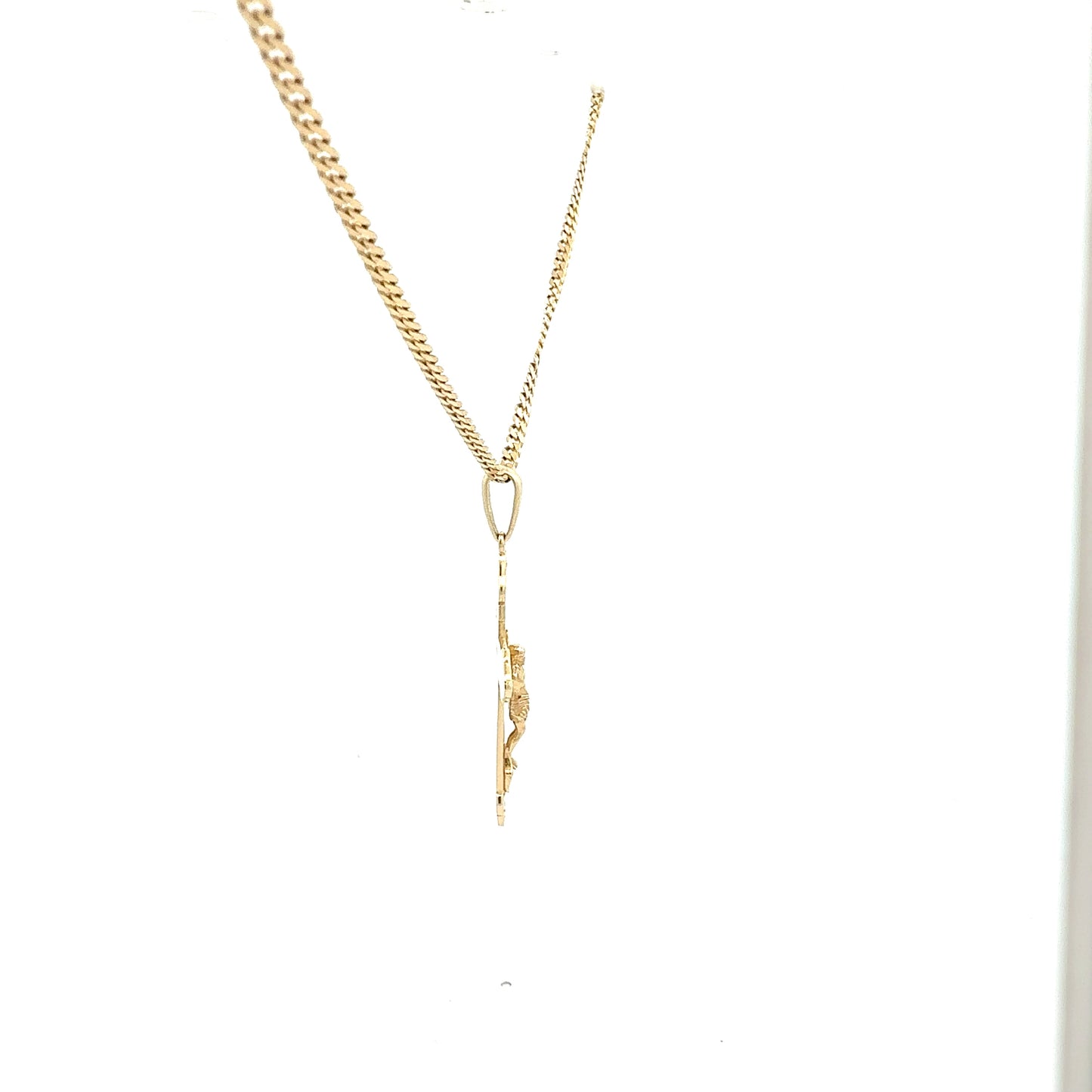 Gelbgoldkette 585 mit Kreuzanhänger