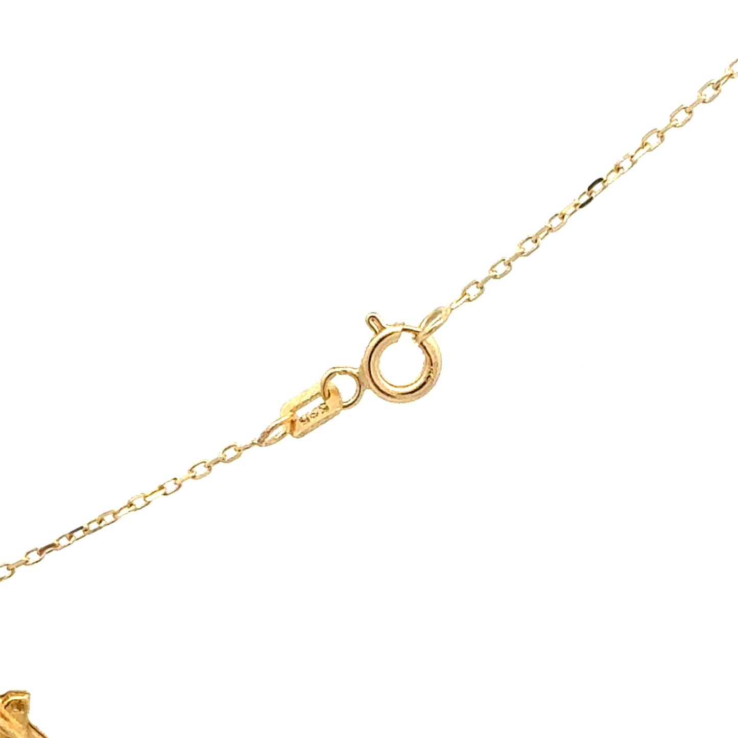 Gelbgoldkette 585 mit Haus-Anhänger