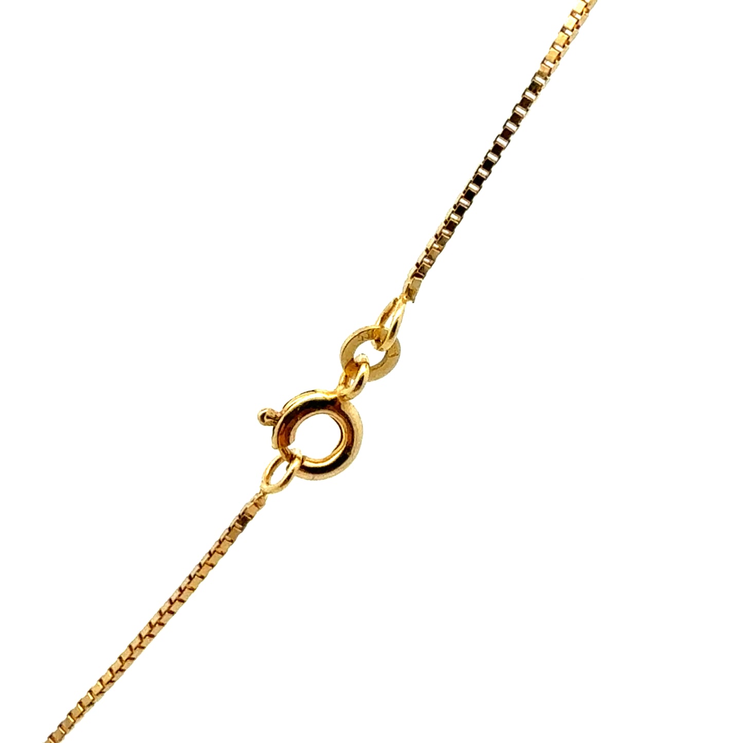 Gelbgoldkette mit Baum-Anhänger