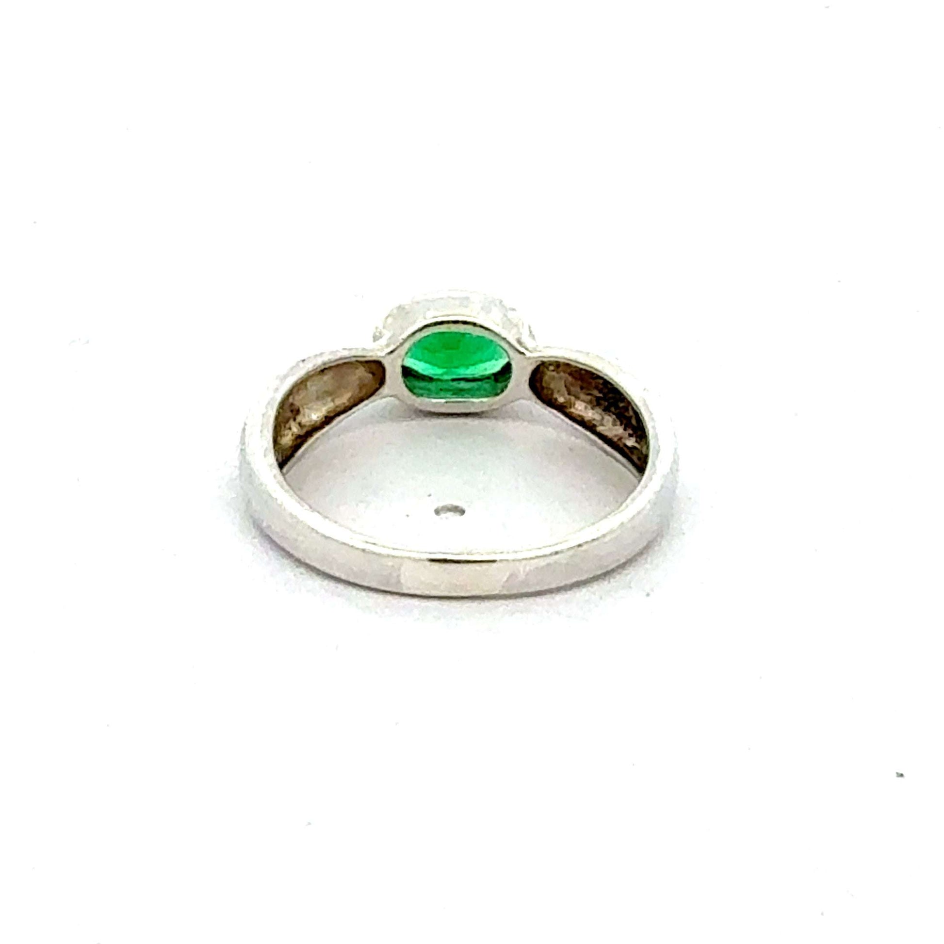 Silber Ring 925 mit grünem Stein – Juwelier Alen