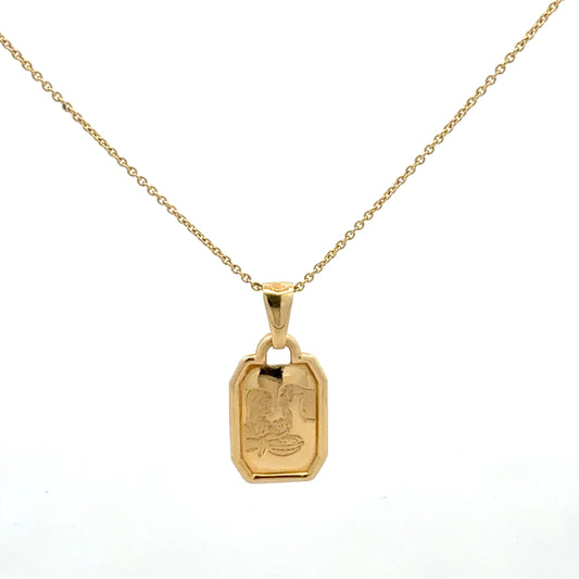 Kette mit Anhänger Gelbgold 585 / 14 kt – 3,21 g – 40 cm