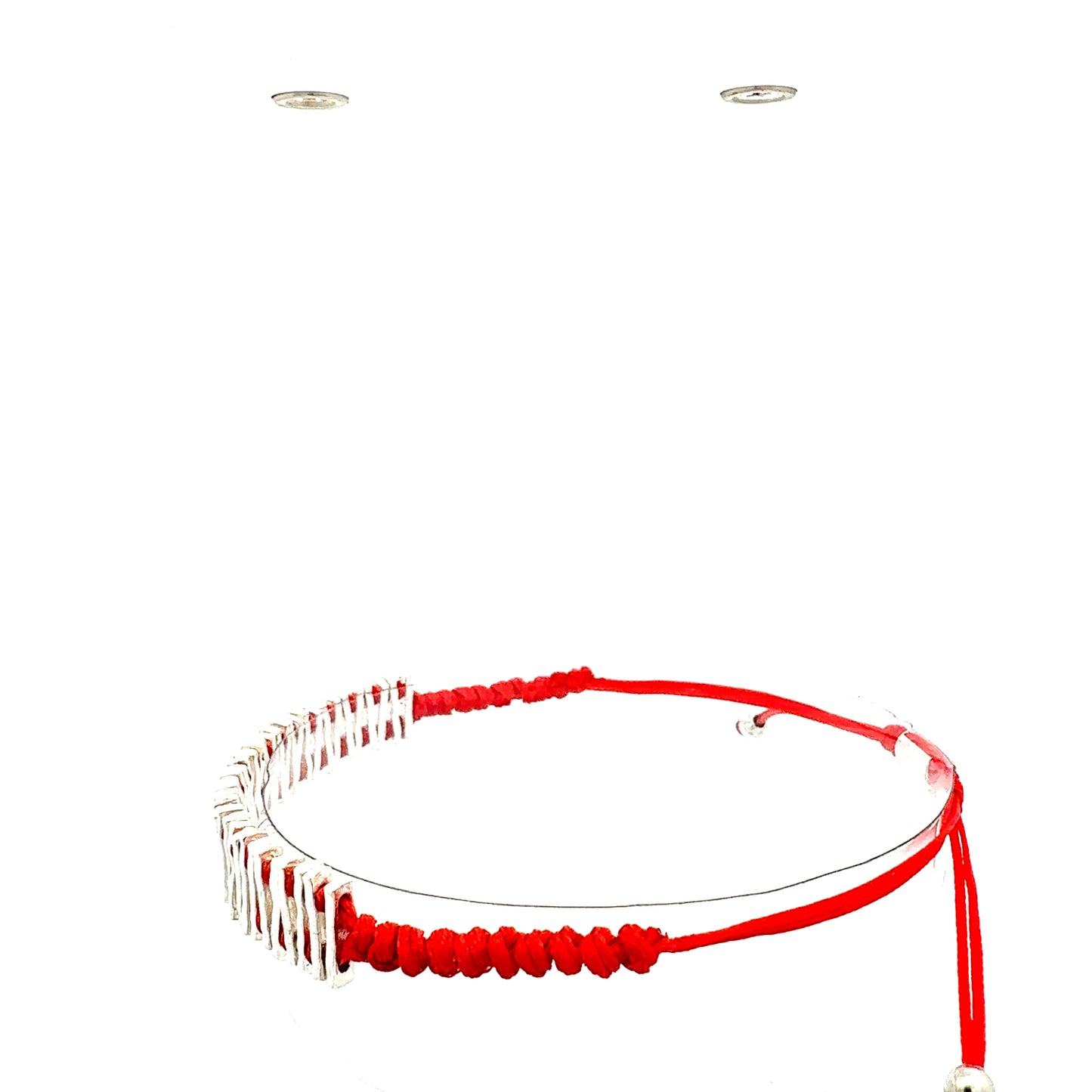 Statement-Armband "Dynamik" | Silber & Rot | Geometrisch & Verstellbar
