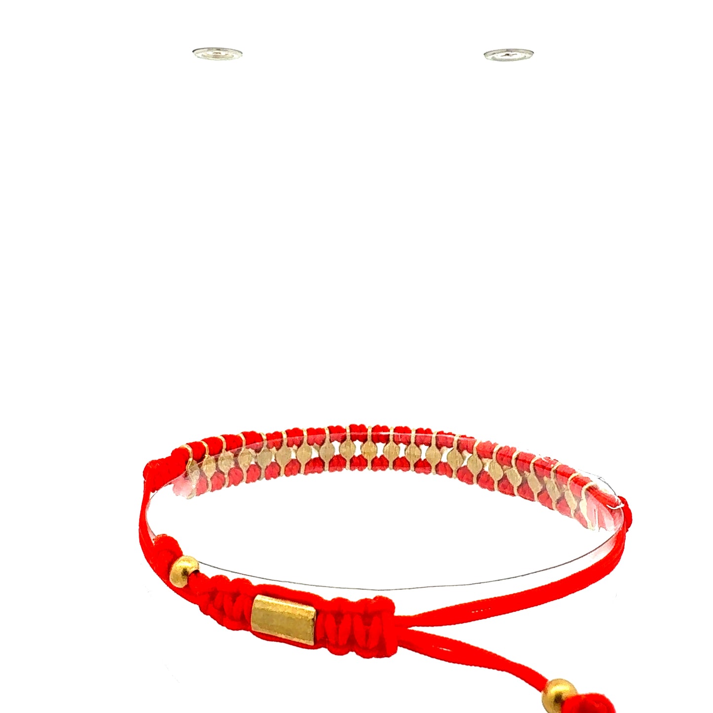 Statement-Armband "Aurelia" | Gold & Rot | Handgefertigt & Verstellbar