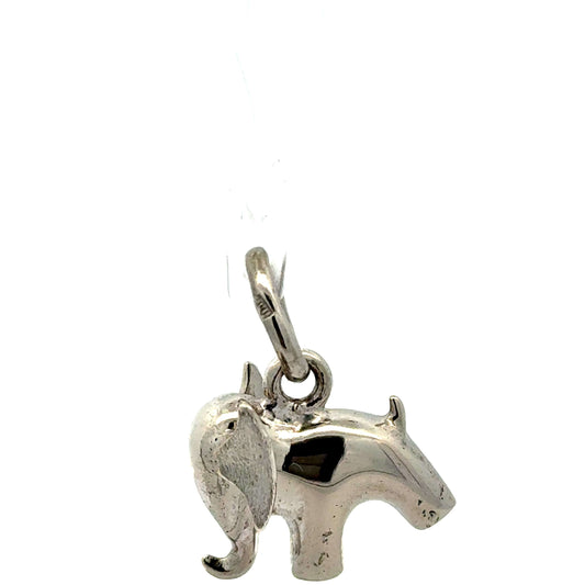 Silberner Elefanten-Anhänger 925 aus Juwelier Alen, filigran gestaltet, ca. 2,15 g, detaillierte Elefantenform als Schmuckstück