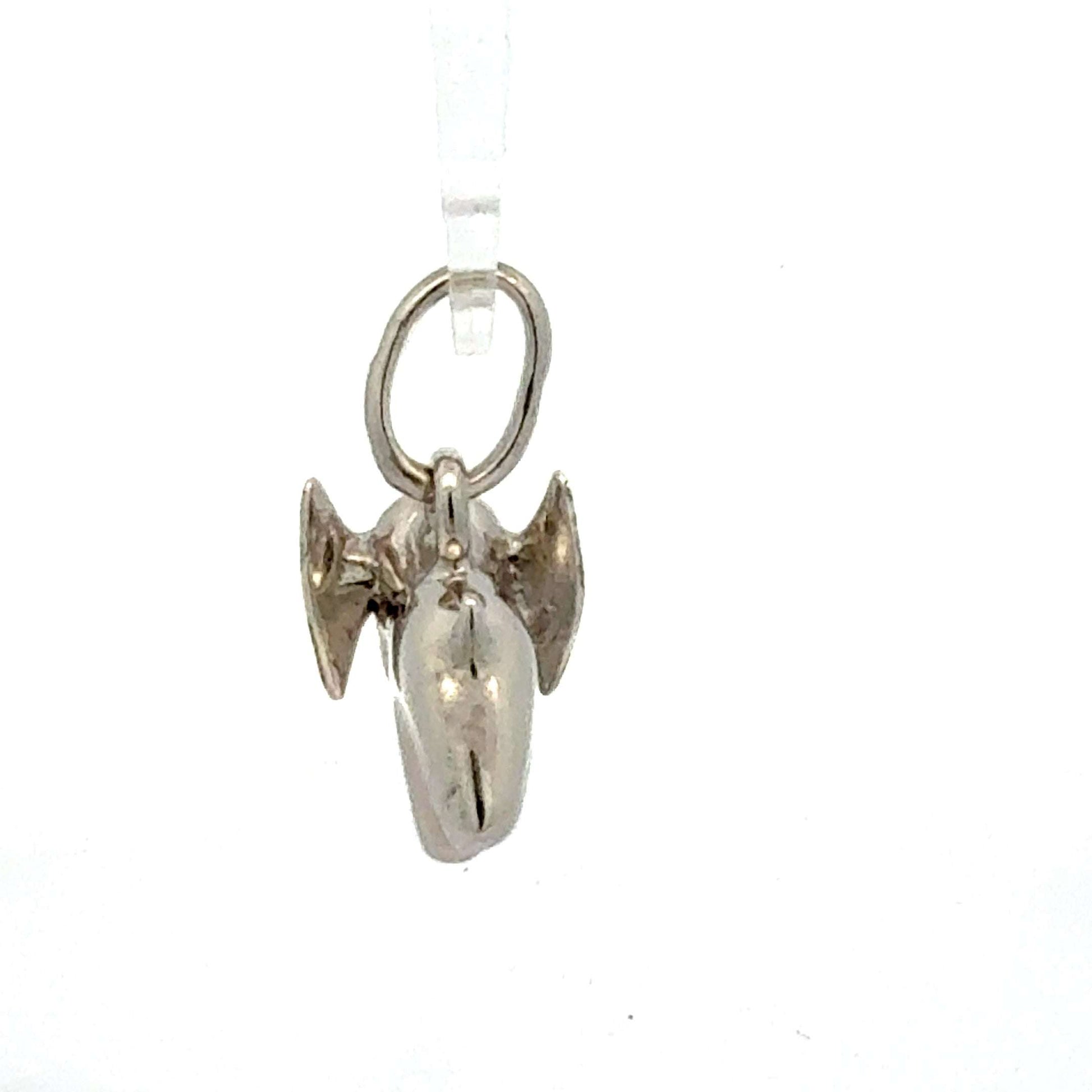 Silber 925 Elefantenanhänger, handgefertigt, wiegt 2,15 g, mit detailreicher Elefantenform, bei Juwelier Alen.