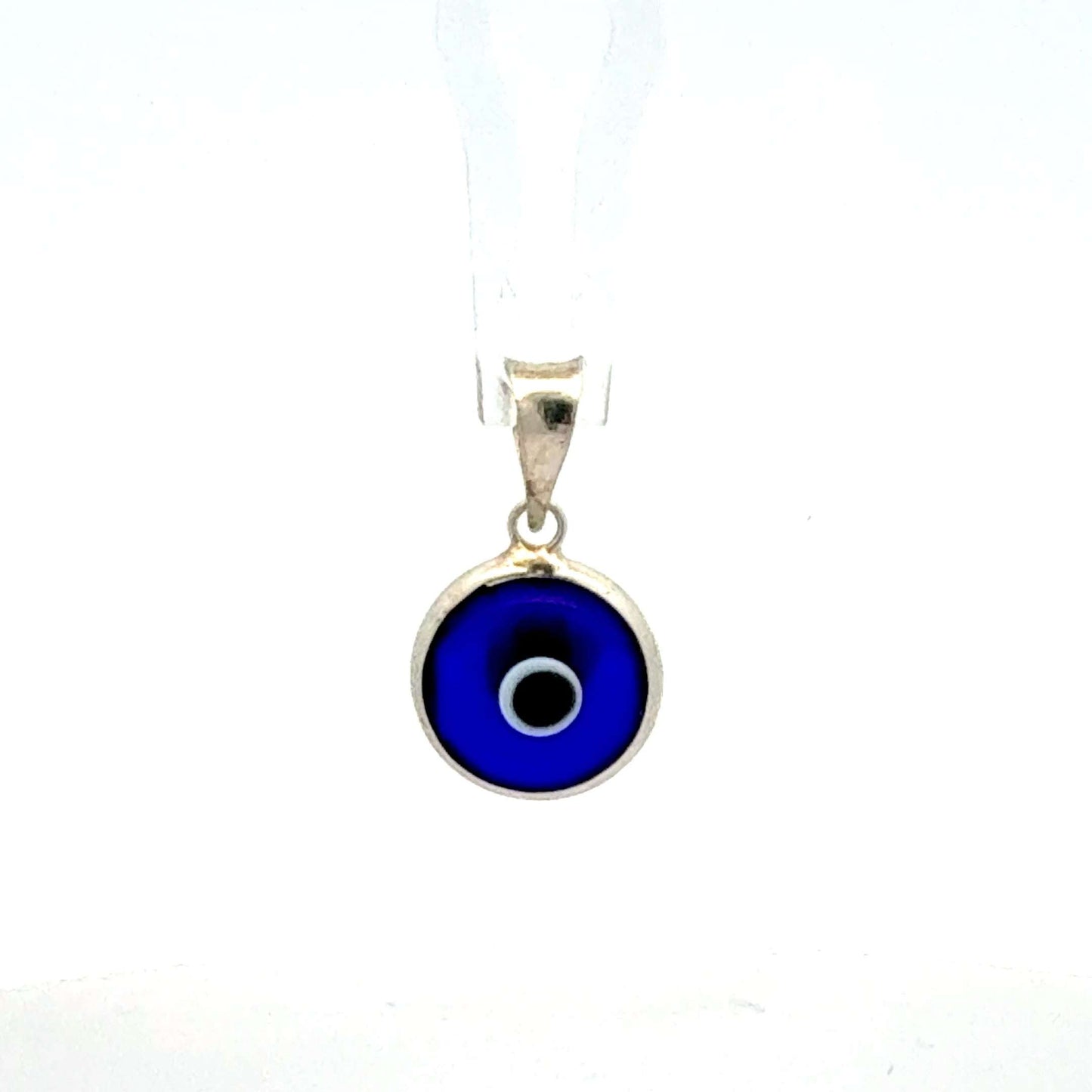Silberner Anhänger 925 mit Nazar Auge, ca. 0,85 g, Juwelier Alen, detailreiche Schmuckstückansicht