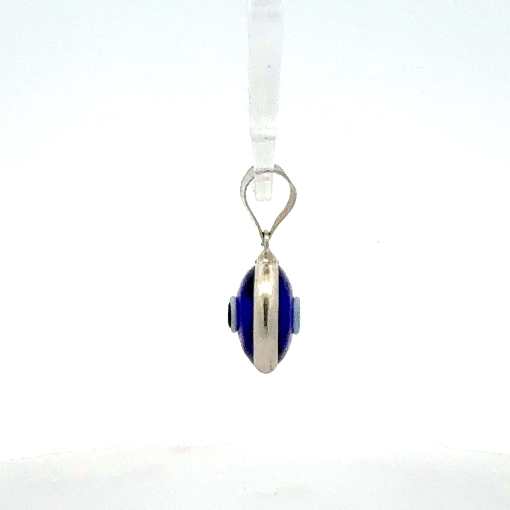 Silber 925 Anhänger mit Nazar Auge, ca. 0,85 g, Juwelier Alen, detailreiche Schmuckstück mit Schutzsymbol.