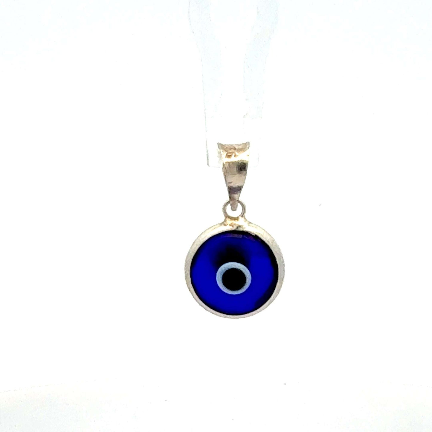 Silberner Anhänger 925 mit Nazar Auge, Juwelier Alen, leichtes Schmuckstück, detailreiche Gestaltung, 0,85 g.