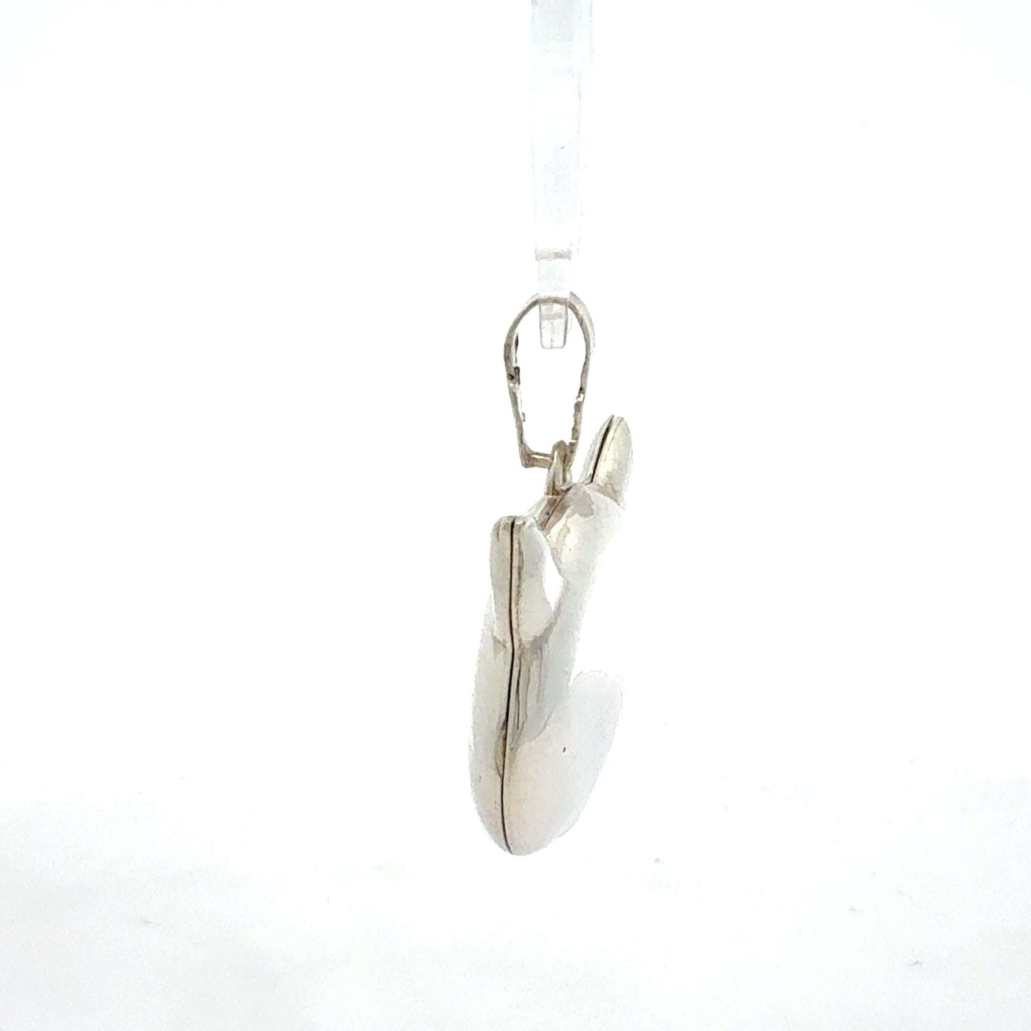 Silberner Anhänger Schweinekopf aus 925er Silber, Gewicht 6,34 g, detailreiche Tiermotive, Schmuckstück von Juwelier Alen