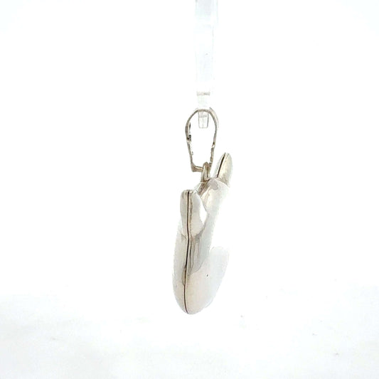 Silberner Anhänger Schweinekopf aus 925er Silber, Gewicht 6,34 g, detailreiche Tiermotive, Schmuckstück von Juwelier Alen