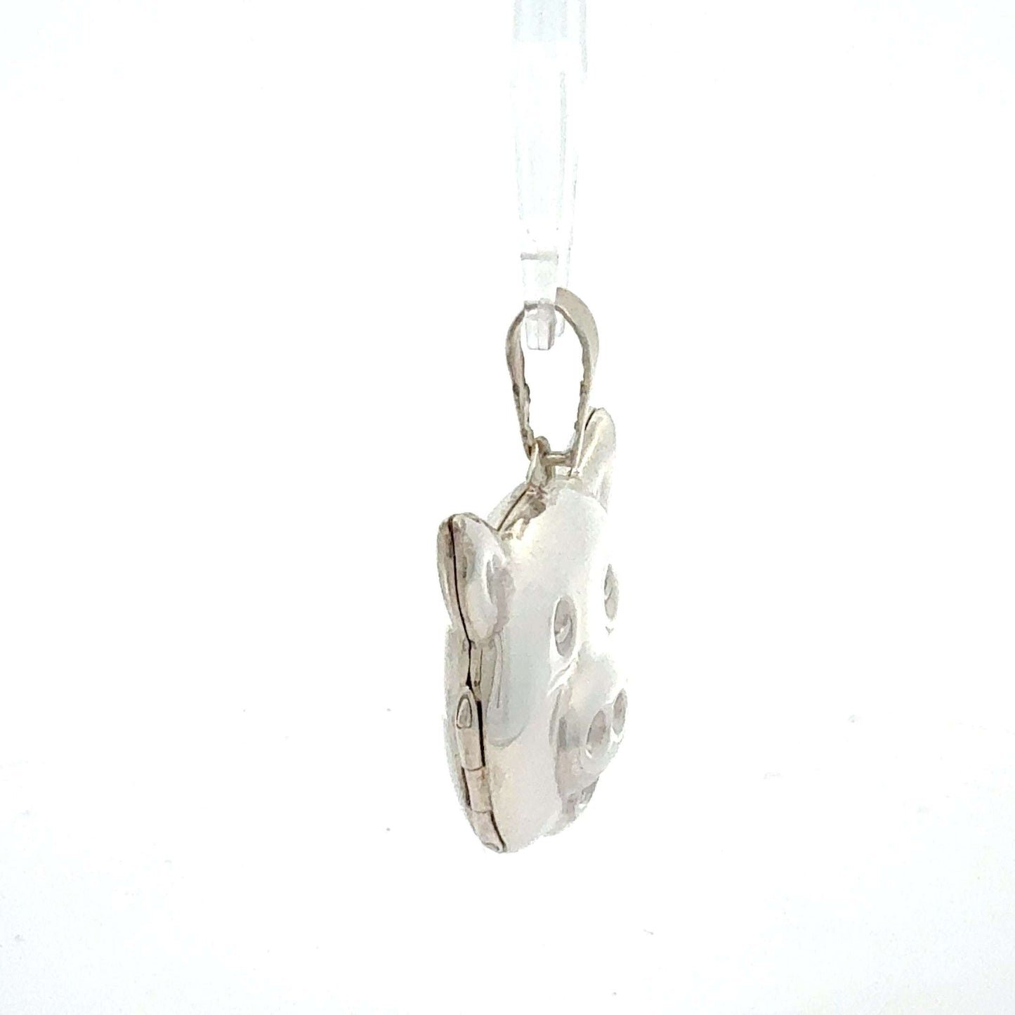 Silber Anhänger Schweinekopf aus 925er Silber, Juwelier Alen, mit detailliertem Schweinekopf-Design, Gewicht 6,34 g