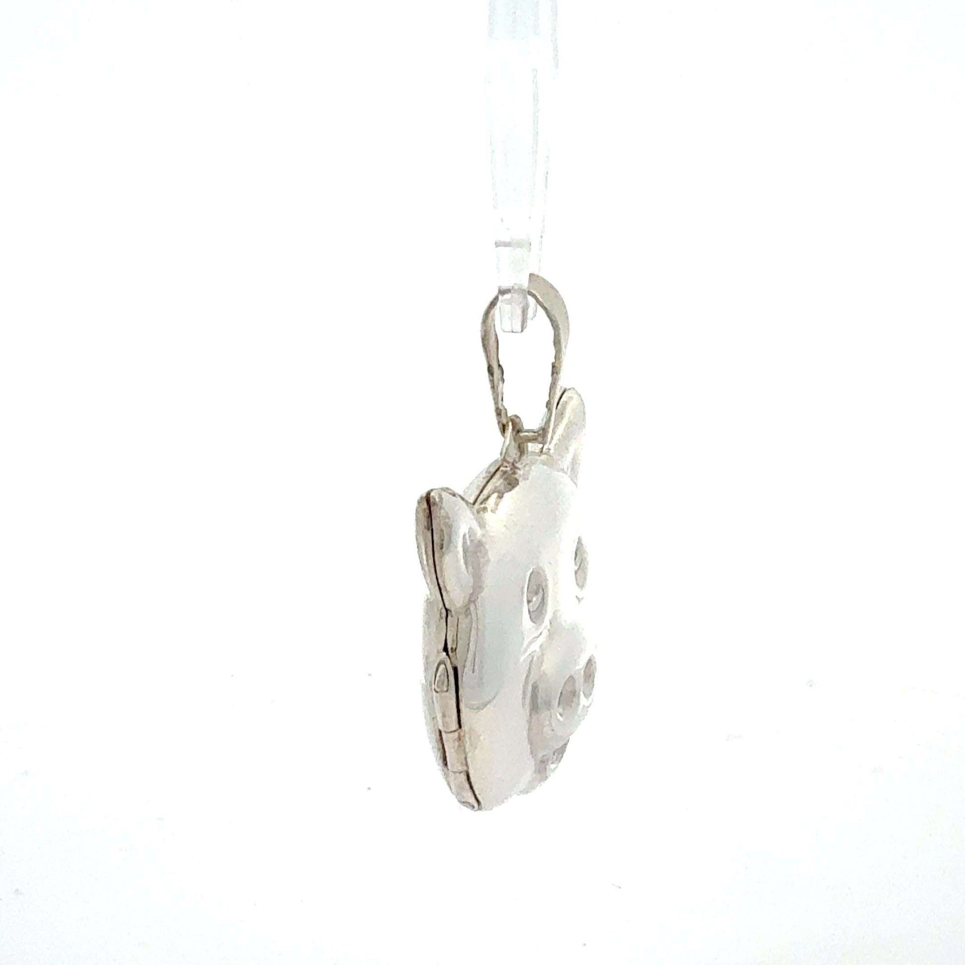 Silber Anhänger Schweinekopf aus 925er Silber, Juwelier Alen, mit detailliertem Schweinekopf-Design, Gewicht 6,34 g
