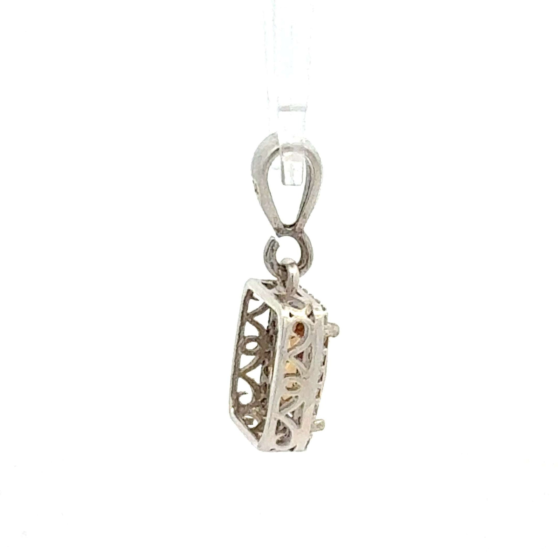Silber 925 Anhänger mit Zultanit Farbwechsel-Stein, eleganter Schmuckanhänger von Juwelier Alen, ca. 1,65 g schwer