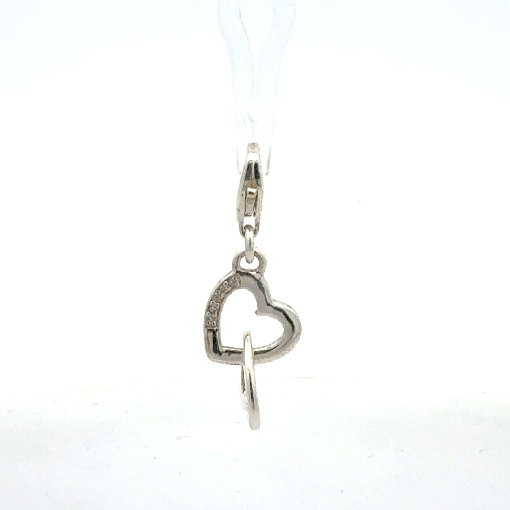 Silber 925 Anhänger mit Doppelherz-Design und Zirkonia, leichtes Schmuckstück, von Juwelier Alen, sichtbar auf UN-0862_1.jpg