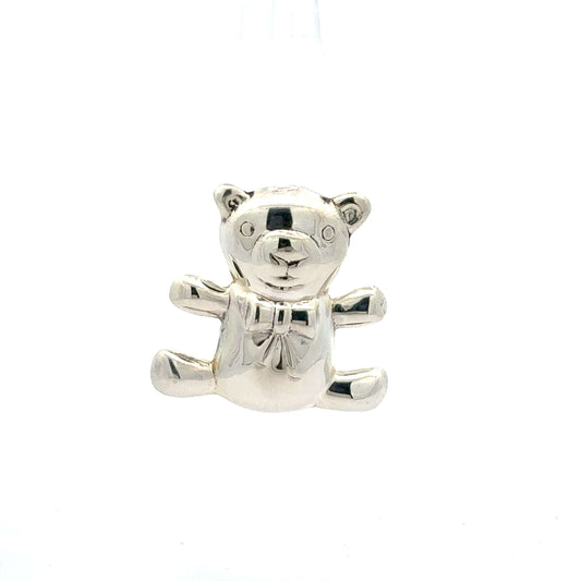 Silberne Bär Brosche aus 925er Silber, Gewicht 5,24 g, detailreiche Schmuckbrosche, elegante Accessoire von Juwelier Alen