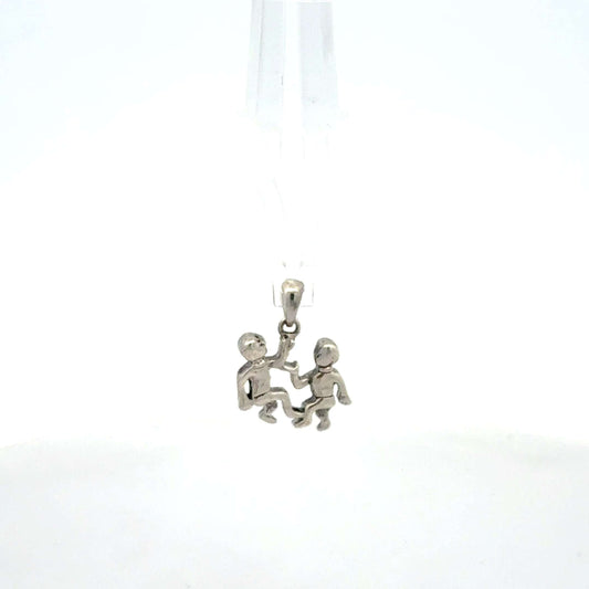 Silberanhänger 925 mit Zwilling Sternzeichen, ca. 1,97 g, filigranes Schmuckstück von Juwelier Alen.
