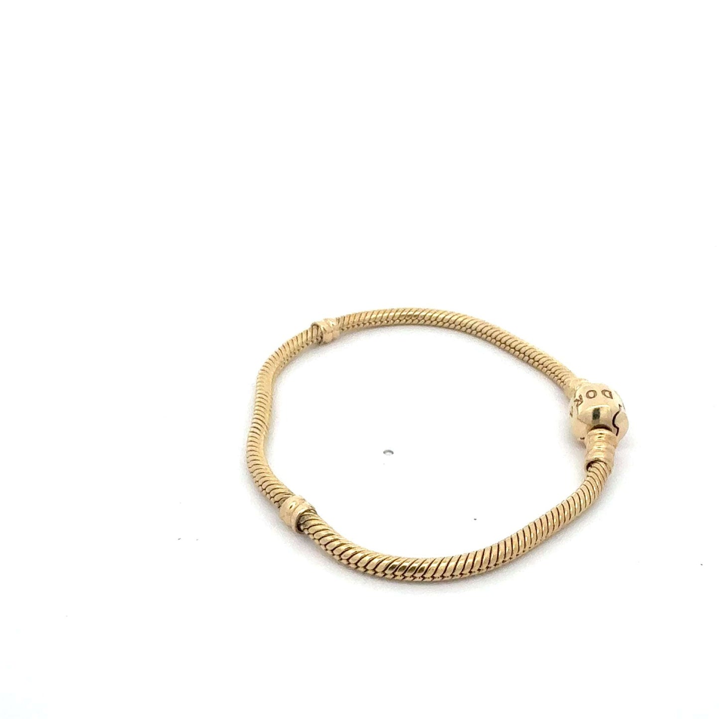 Pandora Moments Snake Chain Armband aus 585 Gold, 19 cm, 16,73 g, luxuriöses Schmuckstück aus Juwelier Alen