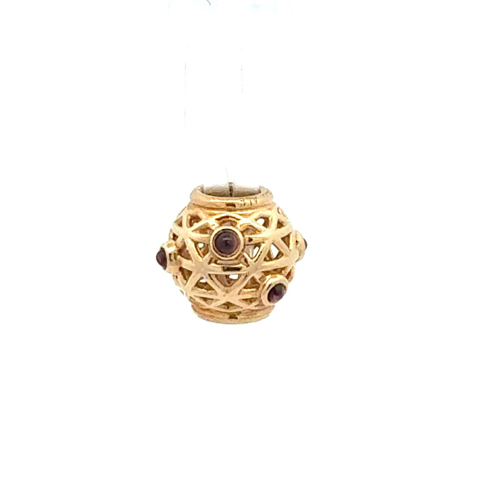 Pandora Charm aus 585 Gold mit Saphir, Anhänger, Juwelier Alen, filigranes Schmuckstück, elegantes Design, 2,41 g
