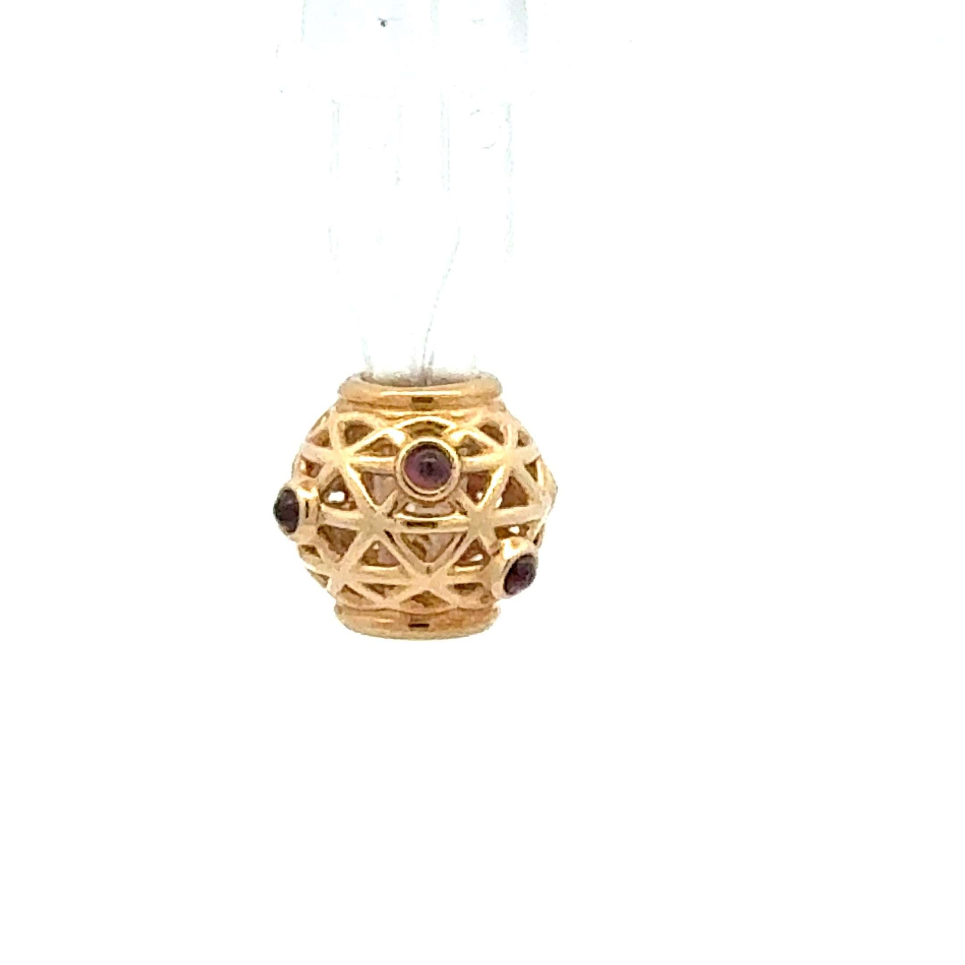 Pandora Anhänger aus 585 Gold mit Saphir, filigran, 2,41 g, elegant Schmuckstück, Juwelier Alen