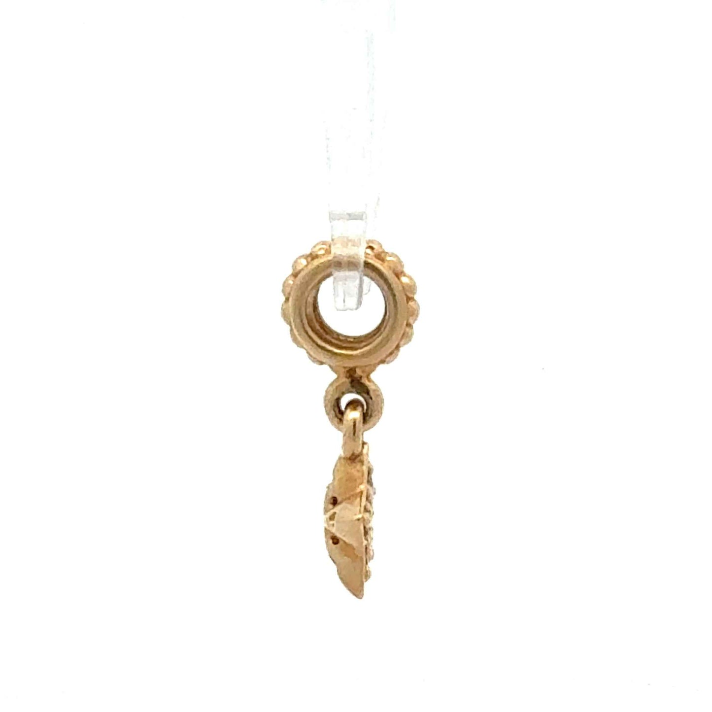 Pandora Anhänger aus 585 Gold mit Sternform und Zirkonia, hängender Charm, eleganter Goldschmuck von Juwelier Alen