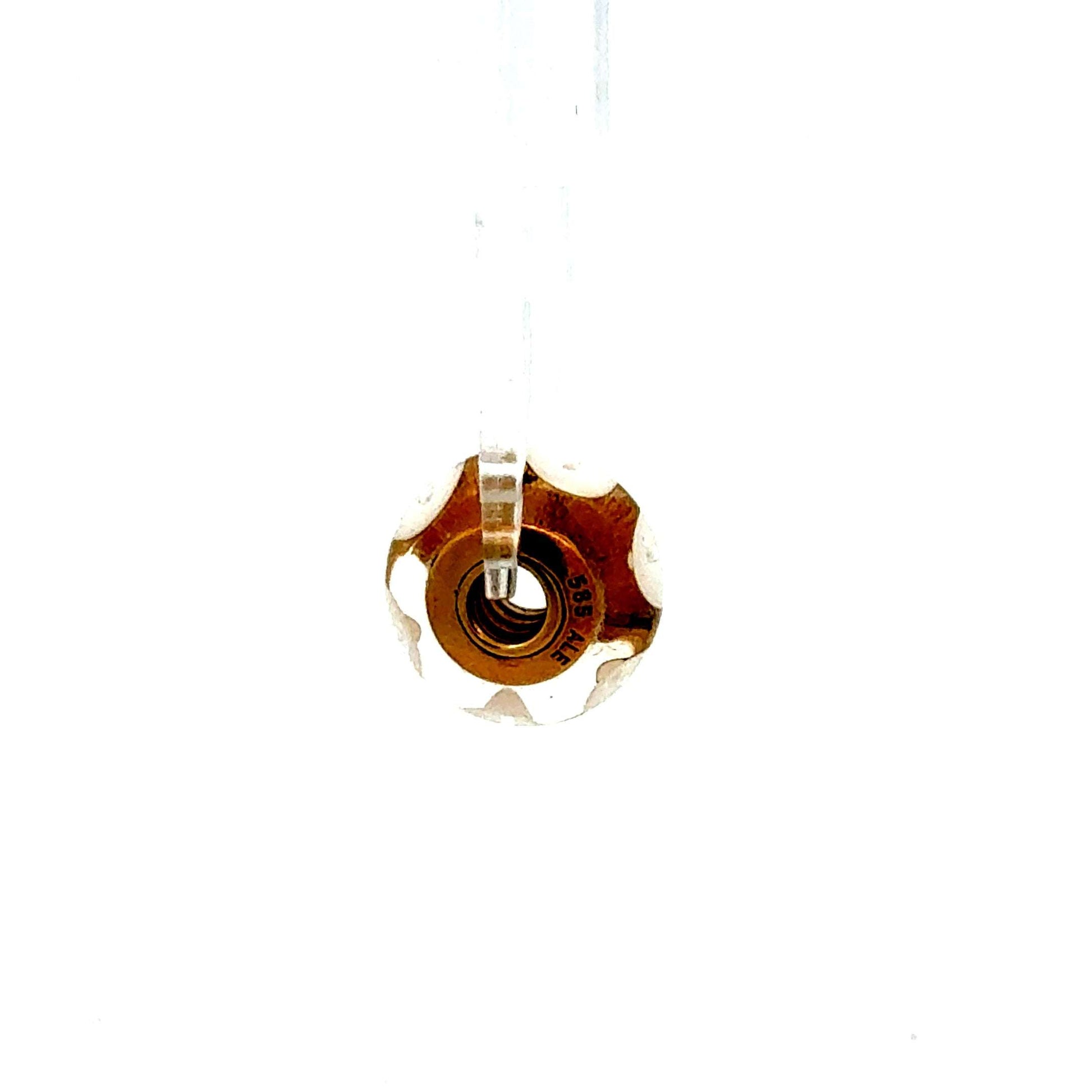 14K Pandora Charm Anhänger aus Gold, schwer 3,93 g, detailreiche Gestaltung, von Juwelier Alen auf hochwertigem Foto.