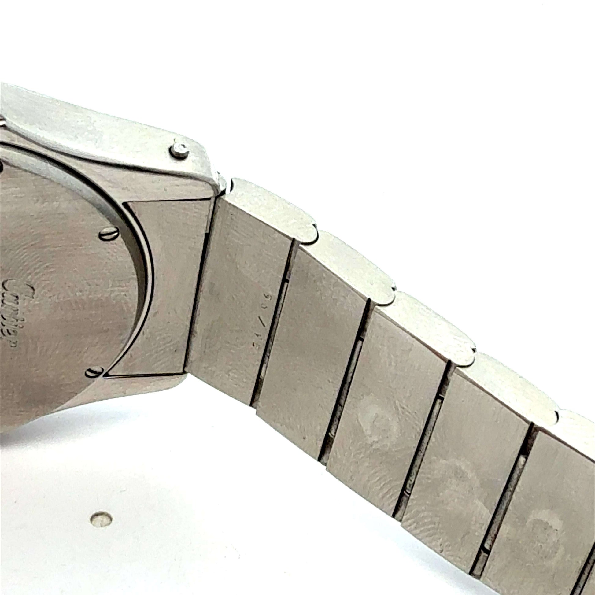 Cartier Santos Ronde Edelstahl und 18K Gold Uhr, mit Box und Zertifikat, elegantes Luxusuhrenmodell von Juwelier Alen