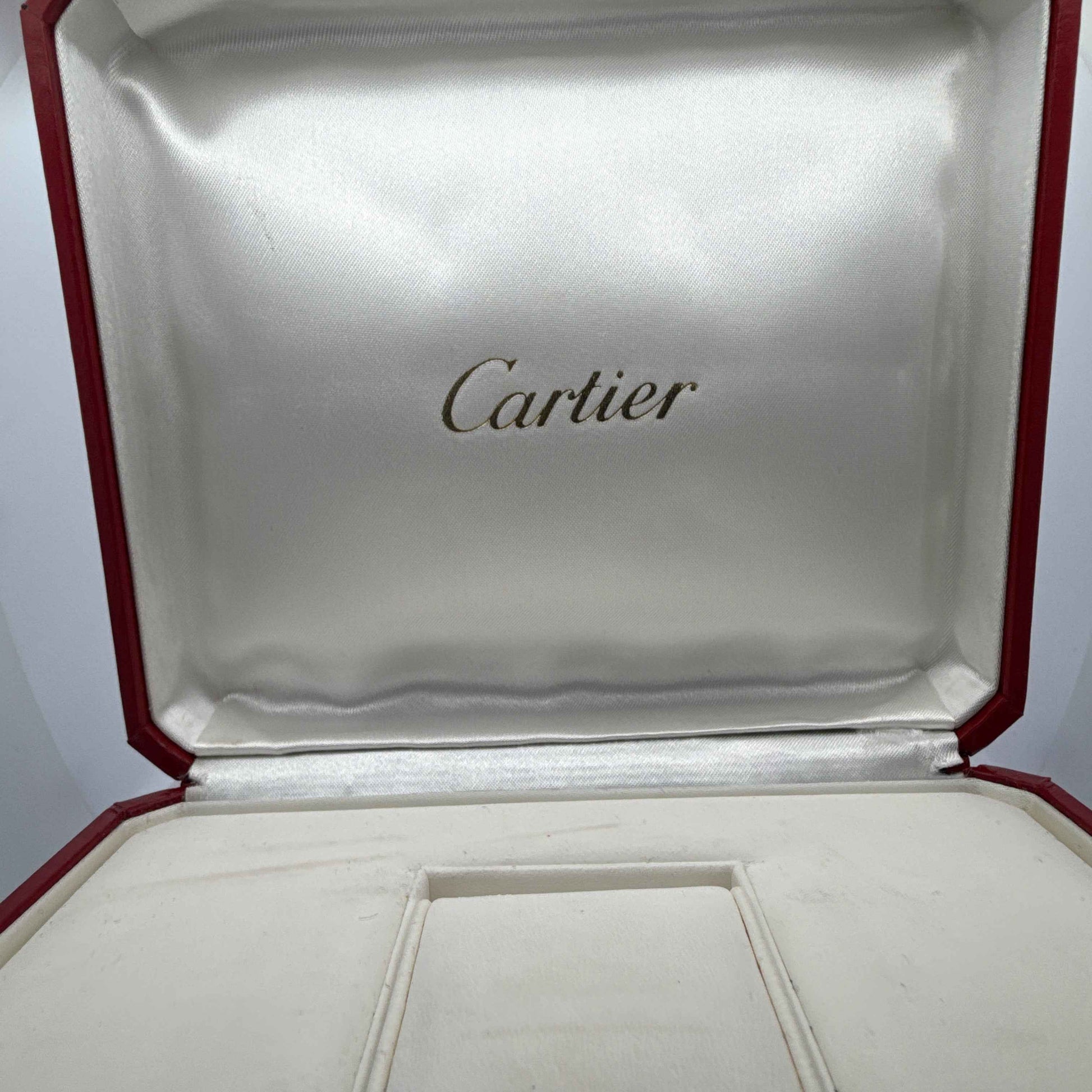 Cartier Santos Ronde Uhr aus Edelstahl und 18K Gold, mit Box und Zertifikat, elegante Damenuhr, Details sichtbar