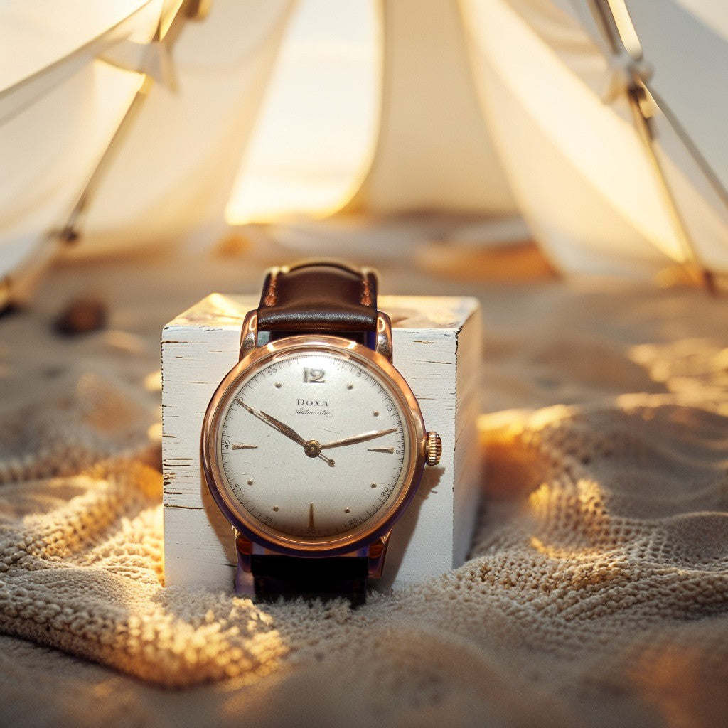 Dora Armbanduhr – Automatik, 585er 14 Kt Pinkgold/Rosegold – ca. 40 Jahre alt