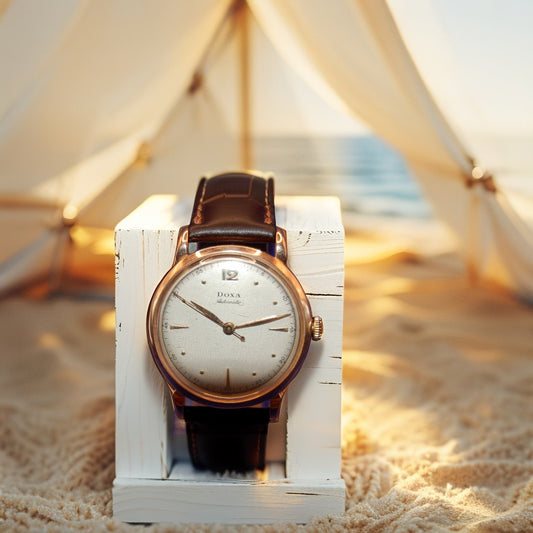 Dora Armbanduhr – Automatik, 585er 14 Kt Pinkgold/Rosegold – ca. 40 Jahre alt