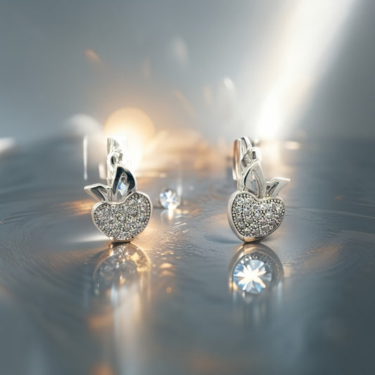 Elegante 925er Silber-Ohrringe mit Zirkonia – 2,44 g