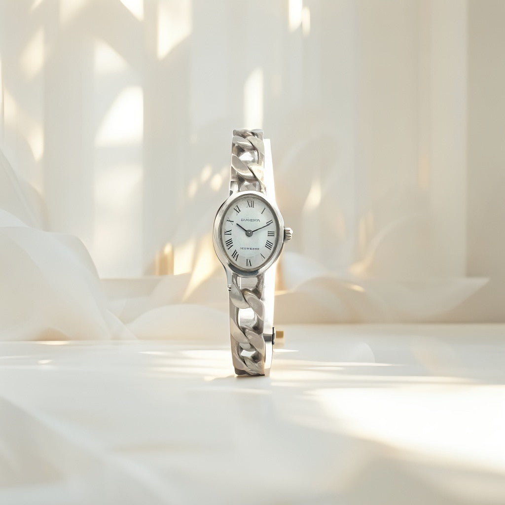 Dugena Jeunesse Armbanduhr – Silber 835, 35,81 g, 21 cm