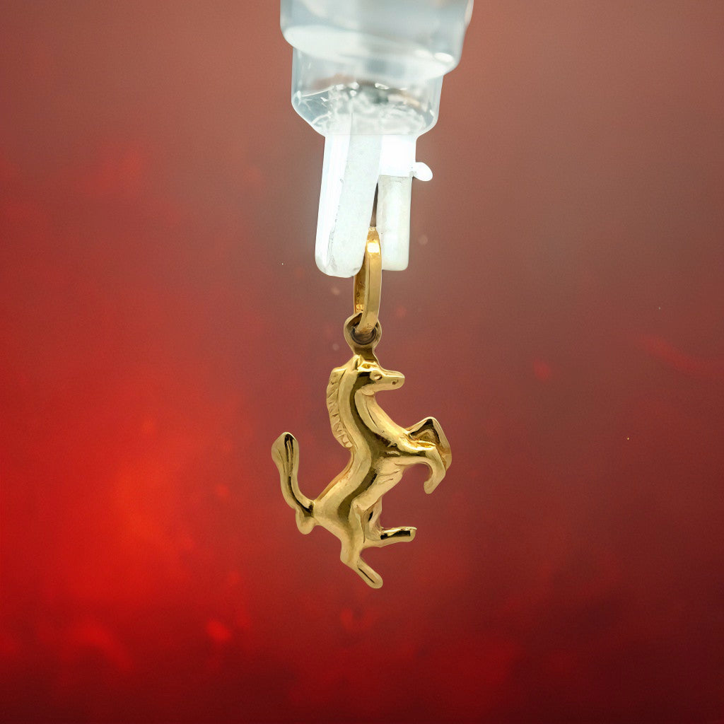 Anhänger Gelbgold 750/18 kt – Pferd, 1,23 g