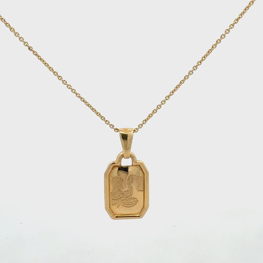 Kette mit Anhänger Gelbgold 585 / 14 kt – 3,21 g – 40 cm