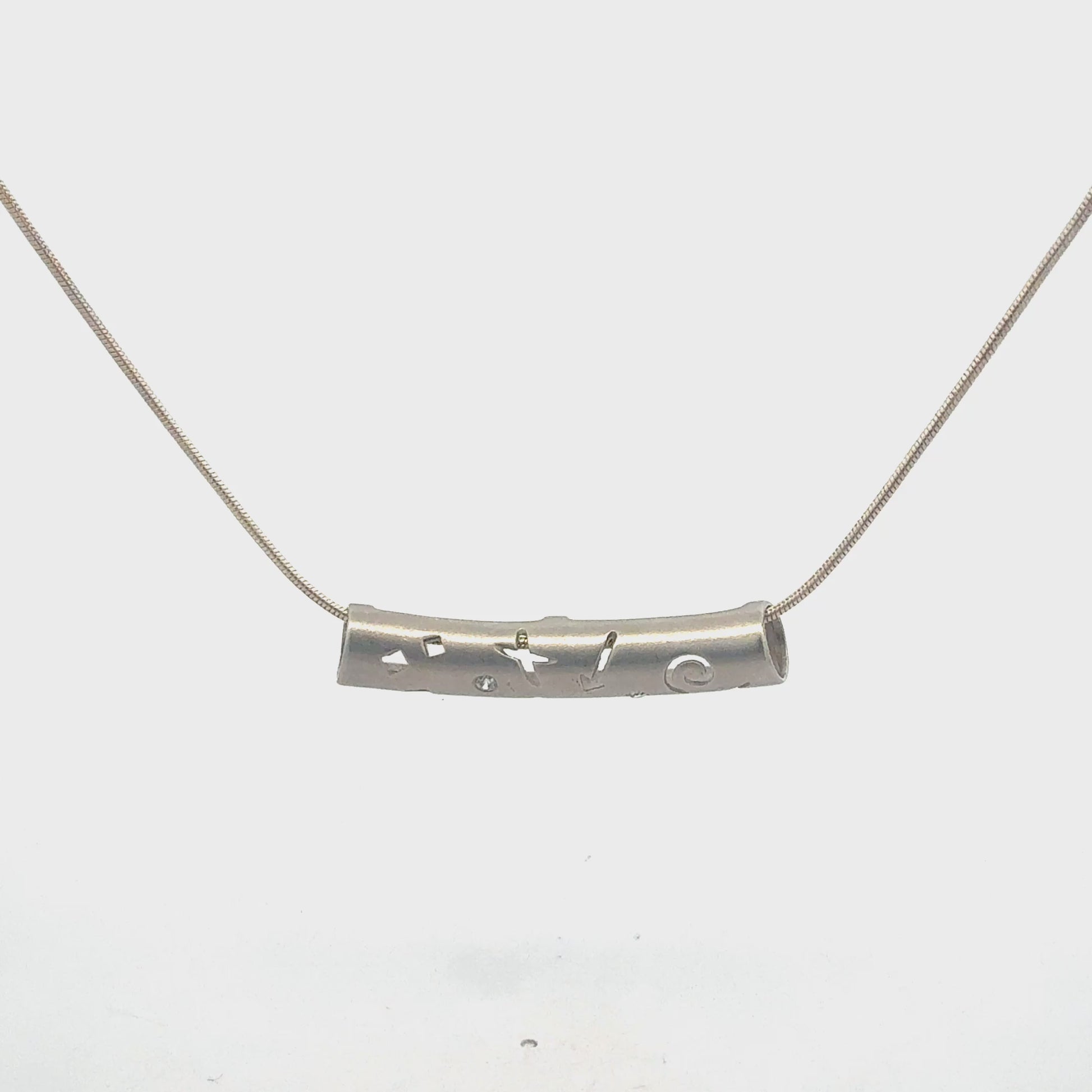 Silberkette 925 mit Zirkonia-Anhänger – Produktpräsentation