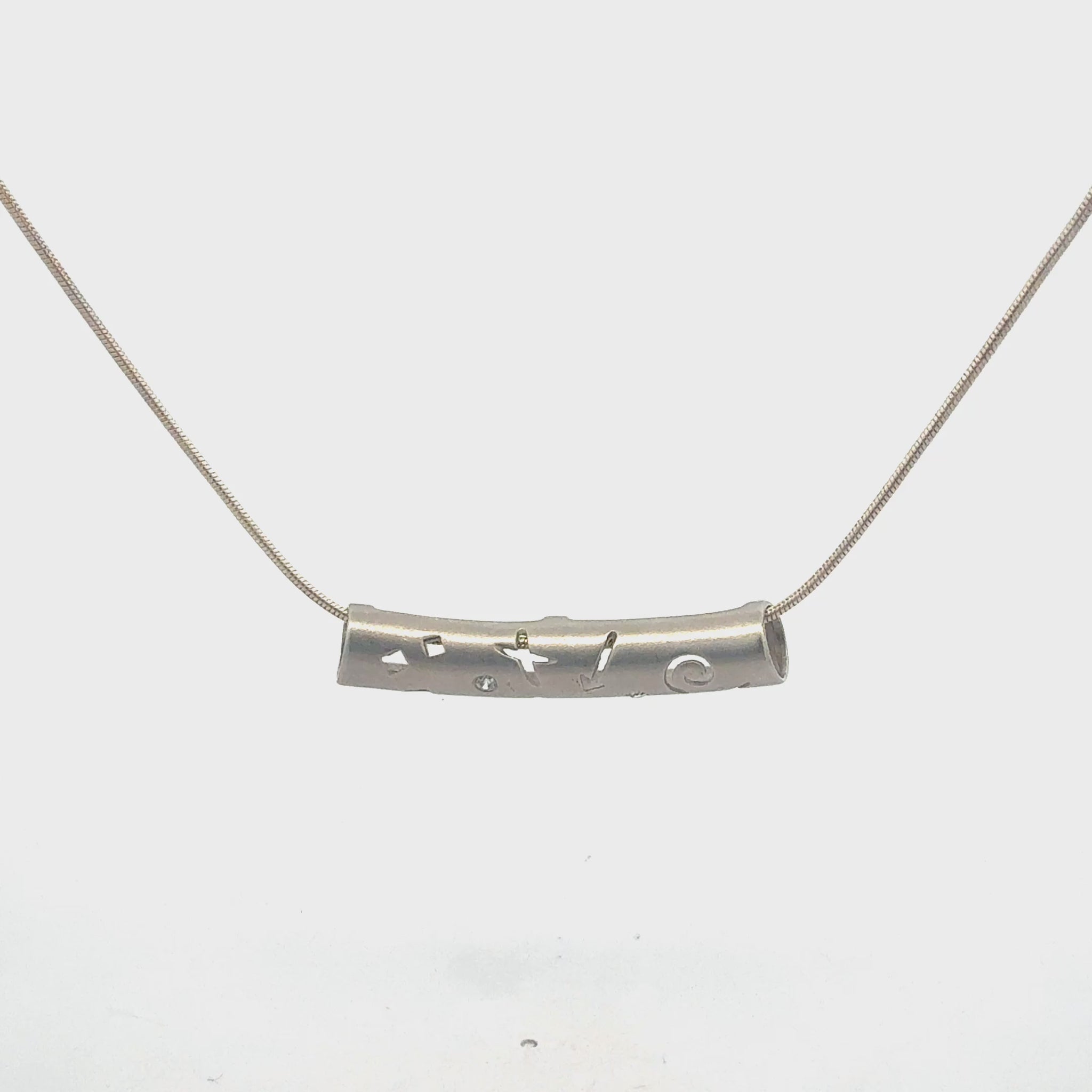 Silberkette 925 mit Zirkonia-Anhänger – Produktpräsentation